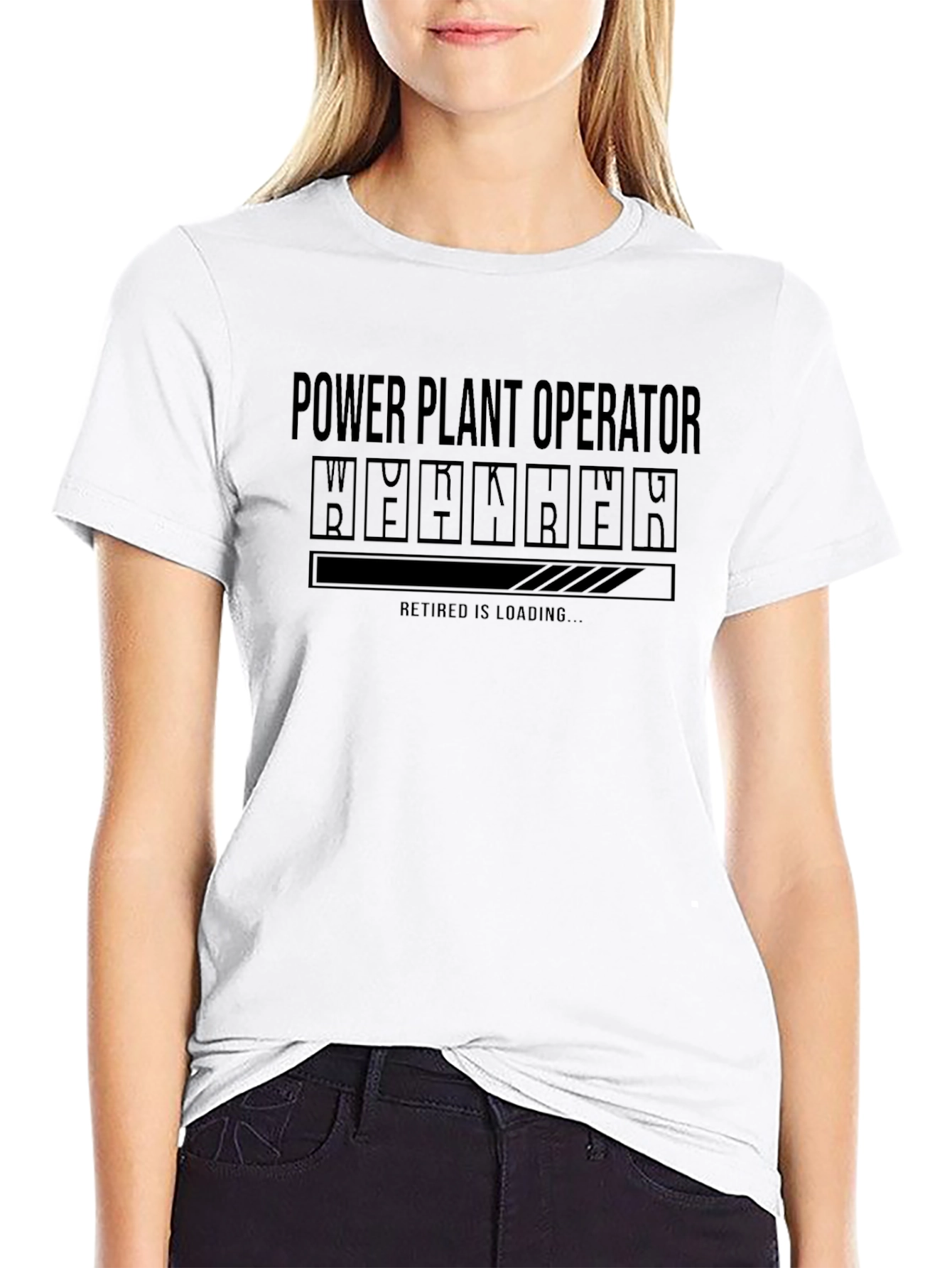 Power Plant Operator Retirement Loading T-Shirt