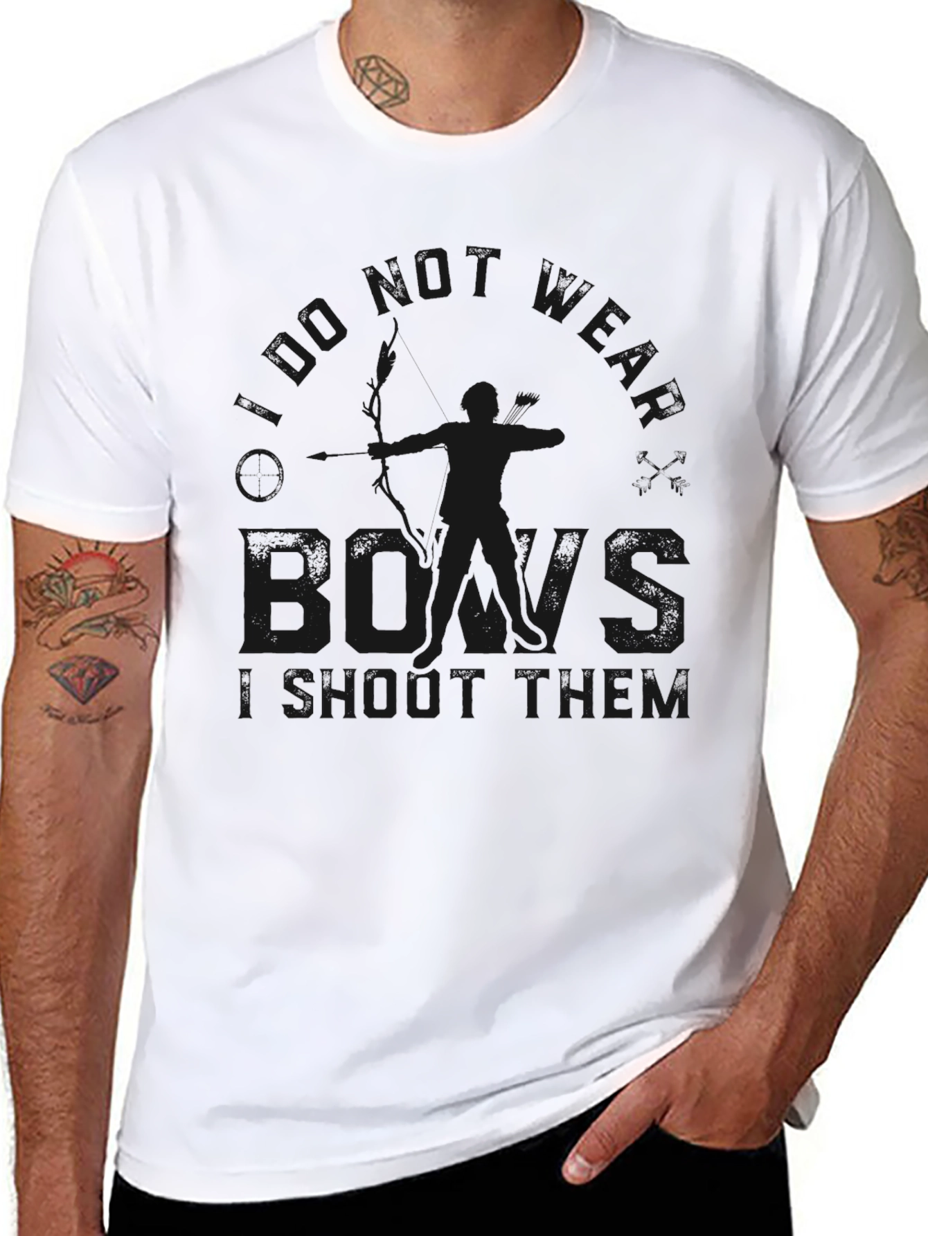 I Dont Wear Bows I Shoot Them Graphic T-Shirt