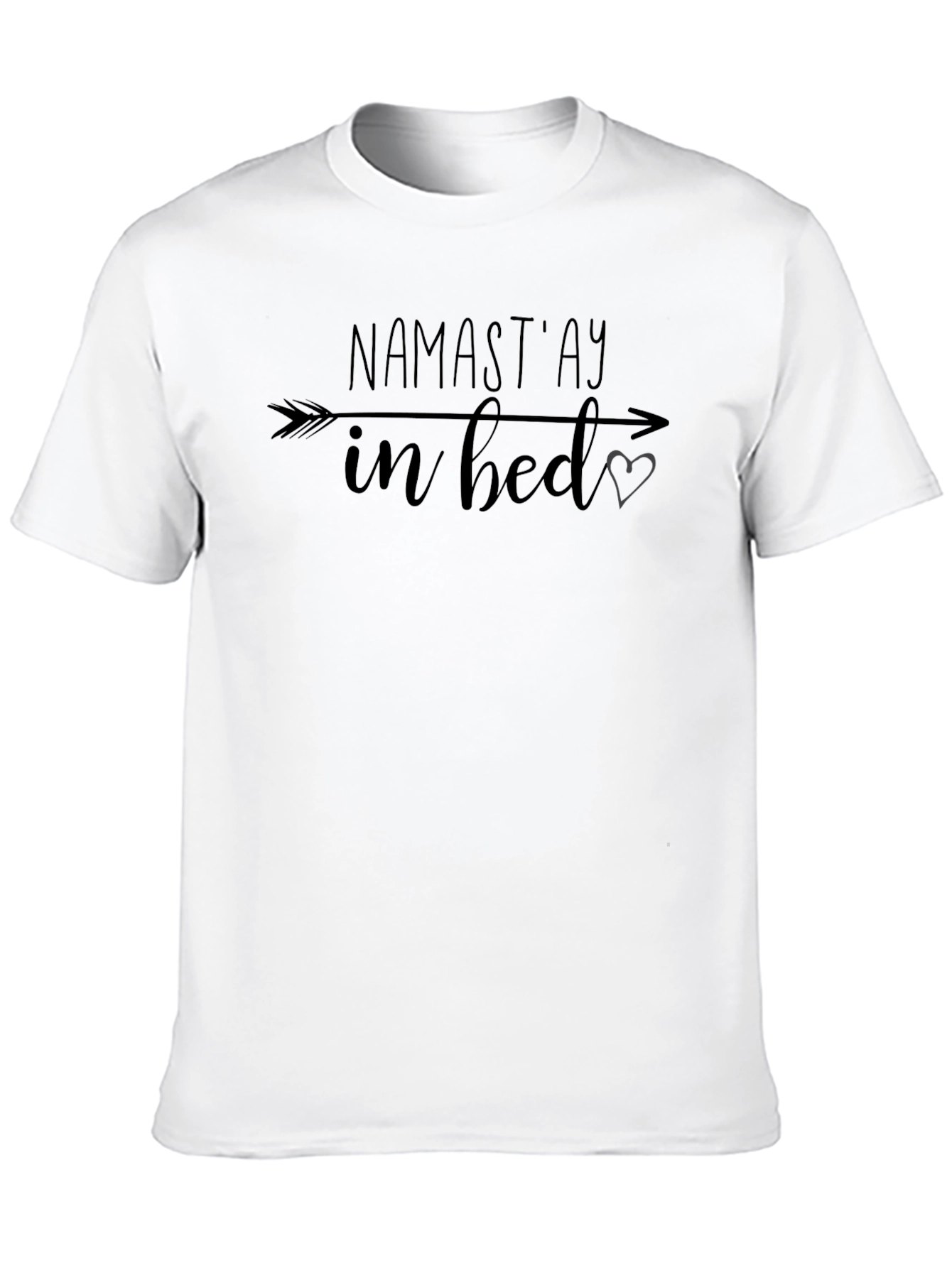 Namastay in Bed Graphic T-Shirt - Black
