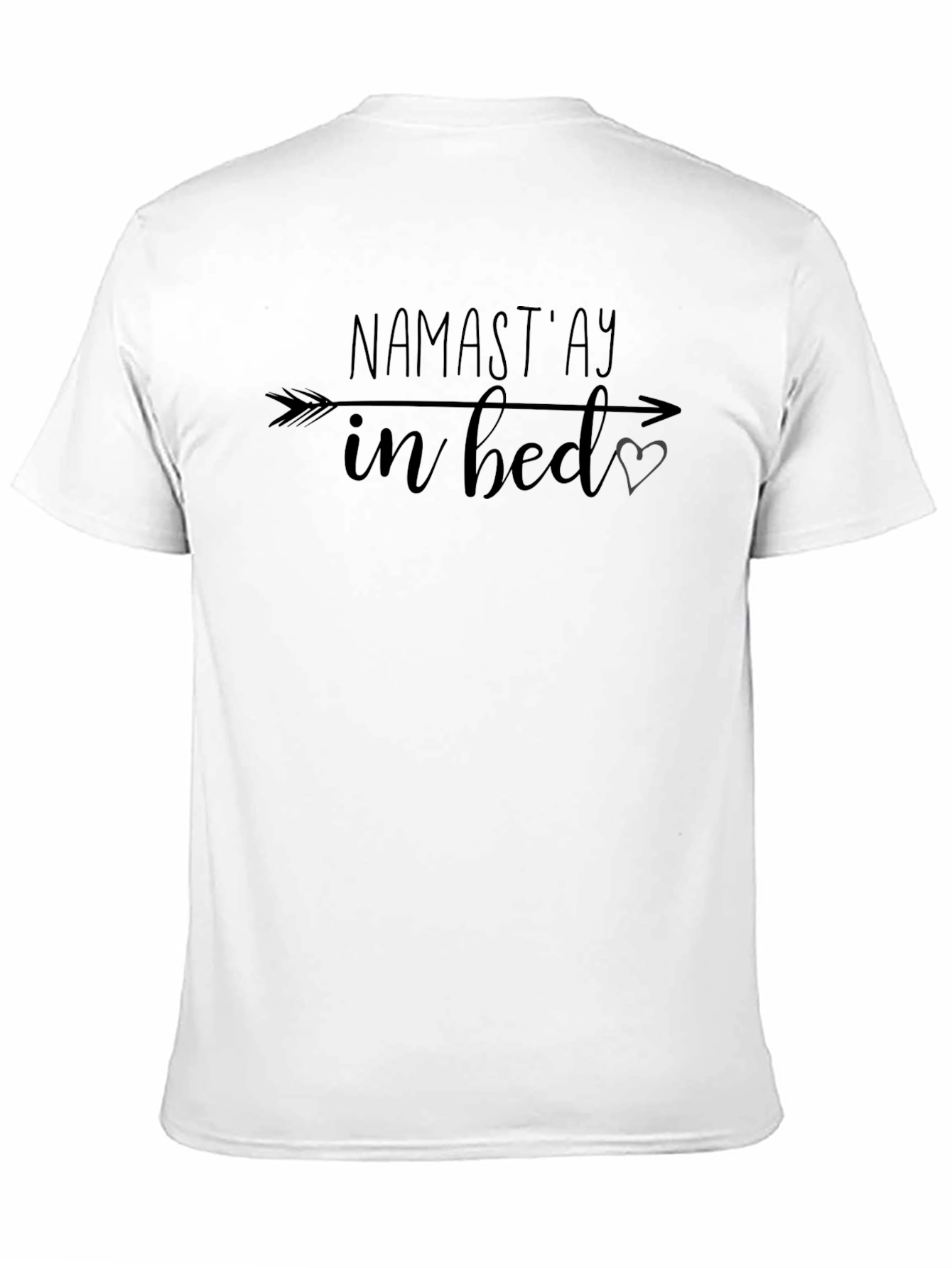 Namastay in Bed Graphic T-Shirt - Black