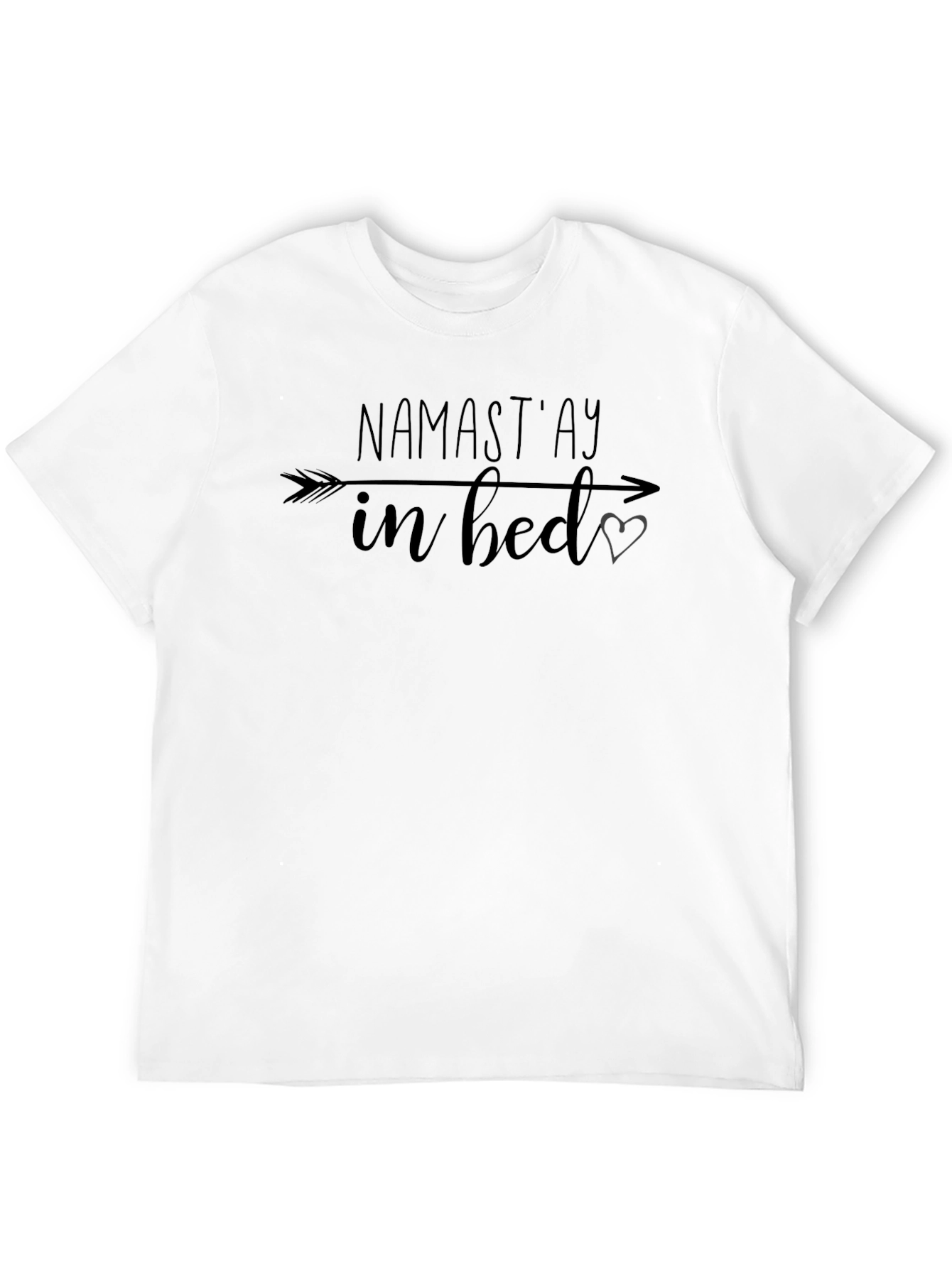 Namastay in Bed Graphic T-Shirt - Black