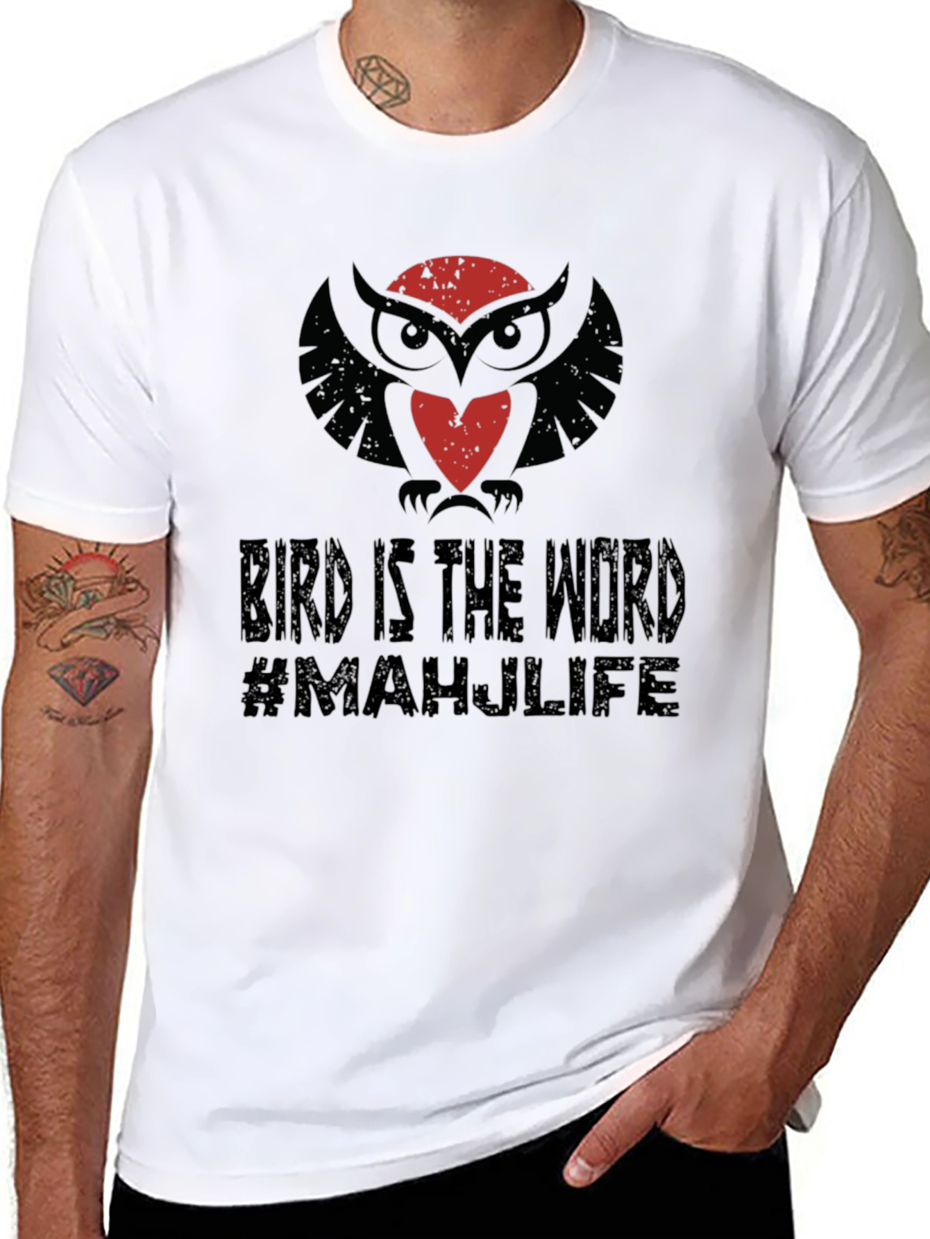 Bird is the Word Owl T-Shirt - #MAHJLIFE