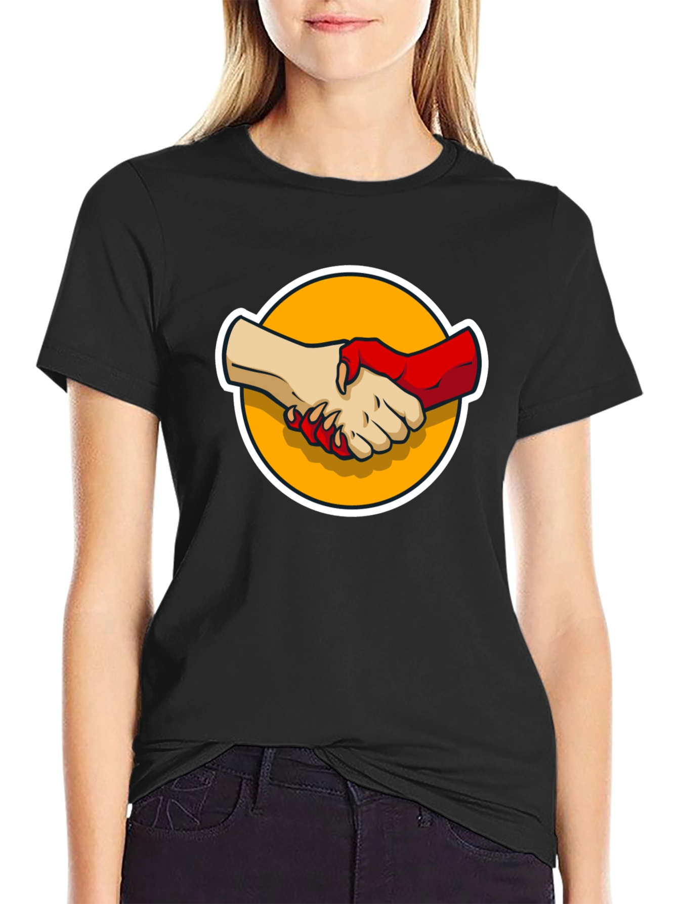 Devils Handshake Graphic Tee