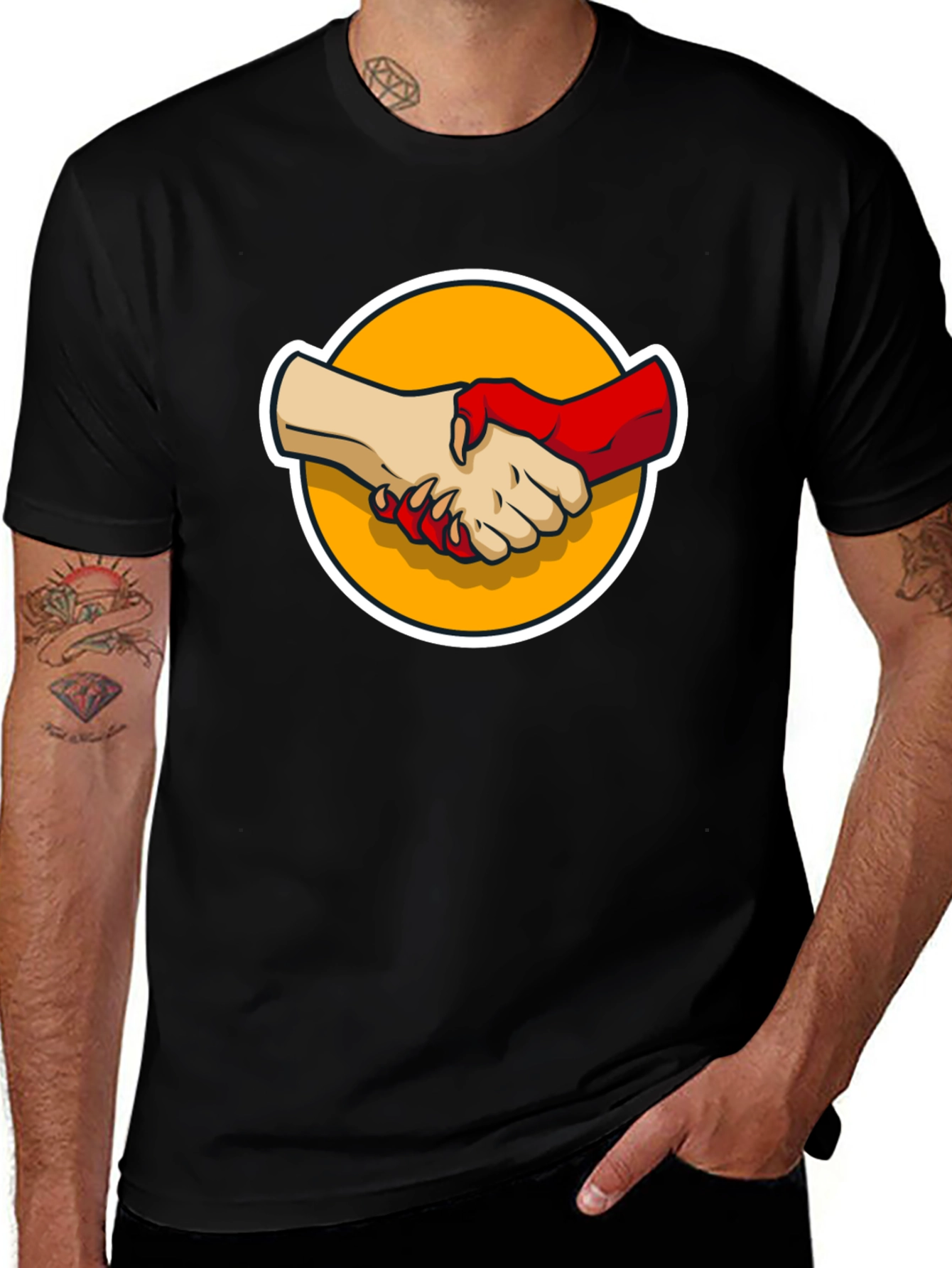 Devils Handshake Graphic Tee
