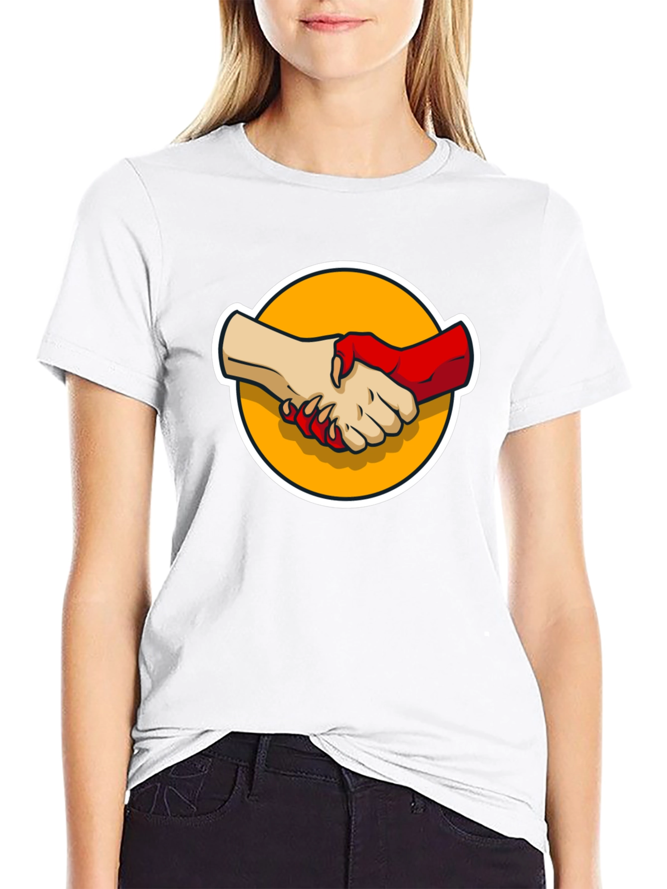 Devils Handshake Graphic Tee