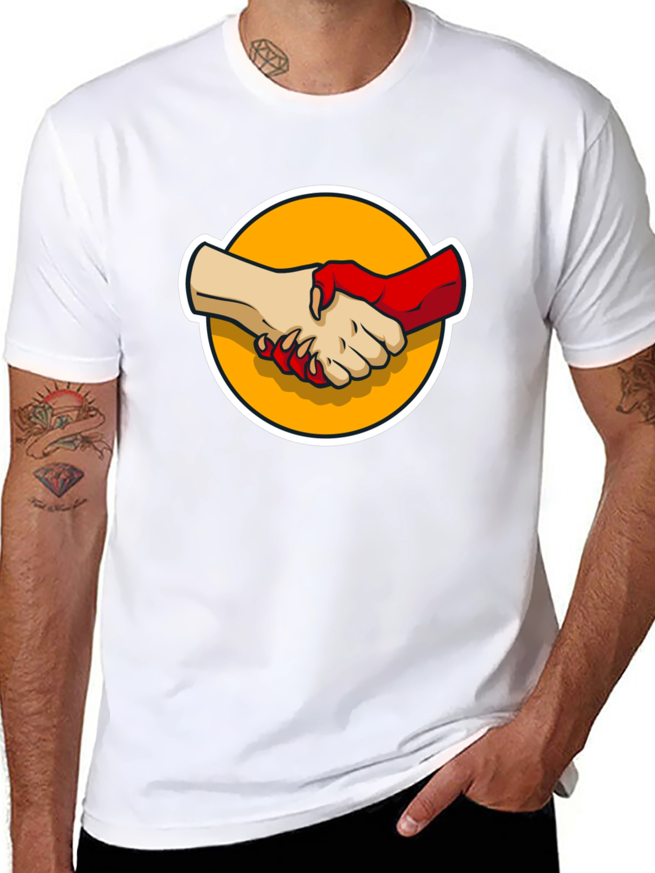 Devils Handshake Graphic Tee
