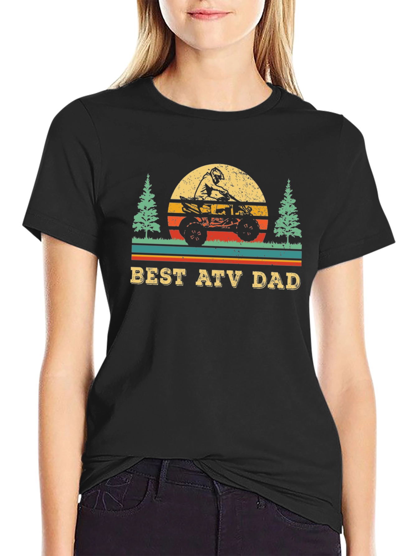 Best ATV Dad Graphic Tee