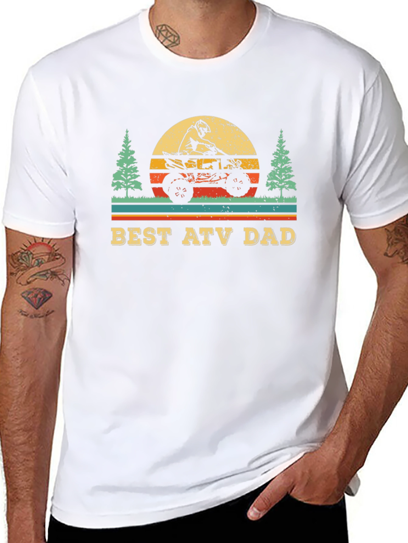 Best ATV Dad Graphic Tee