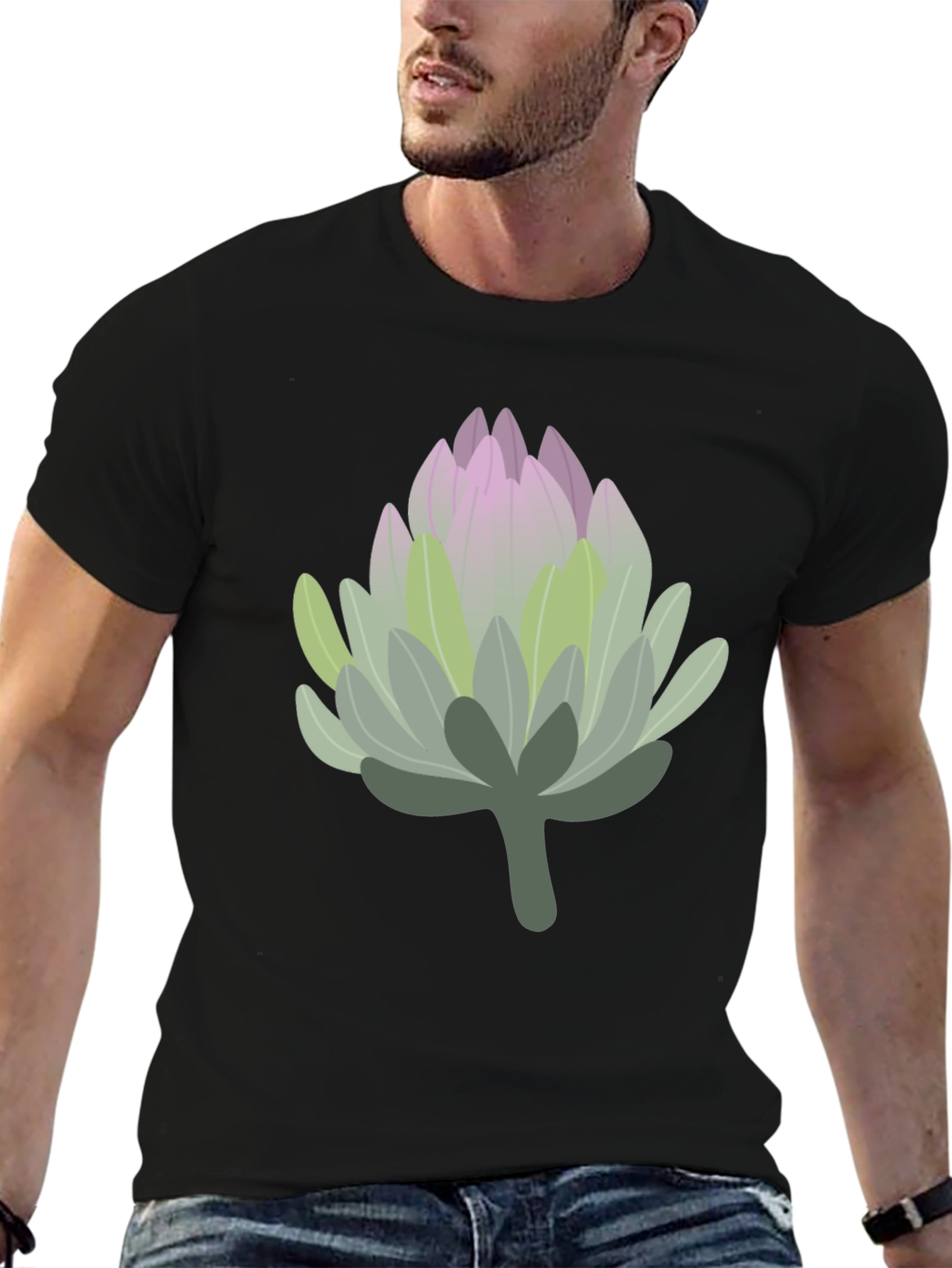 Protea Flower Graphic Tee - Unisex Cotton Blend