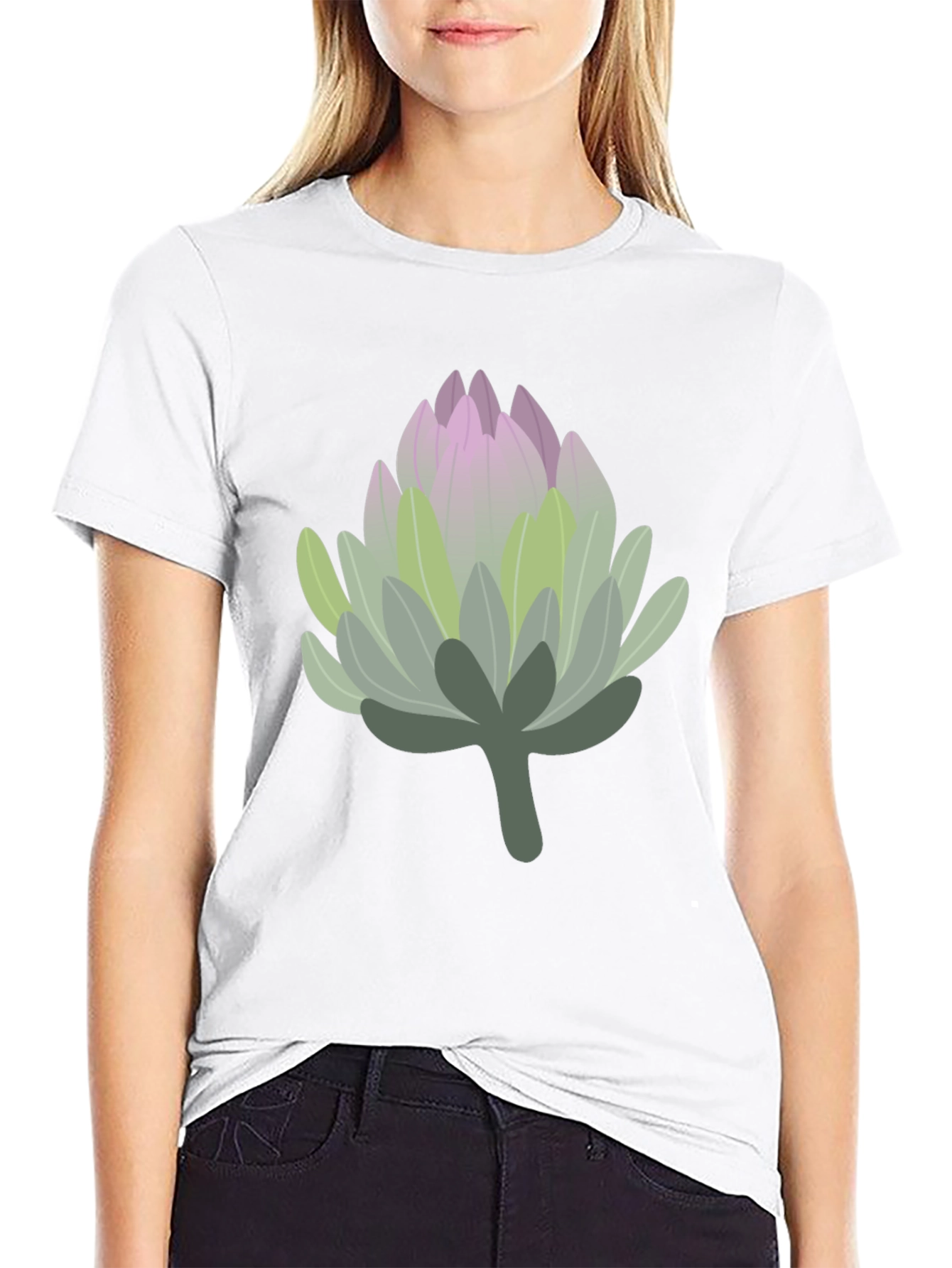 Protea Flower Graphic Tee - Unisex Cotton Blend