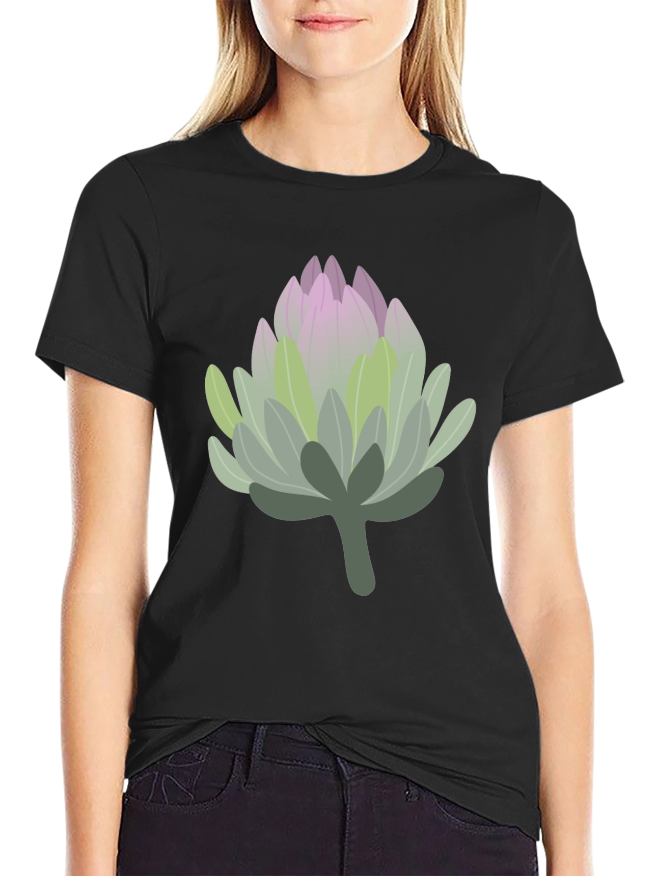 Protea Flower Graphic Tee - Unisex Cotton Blend