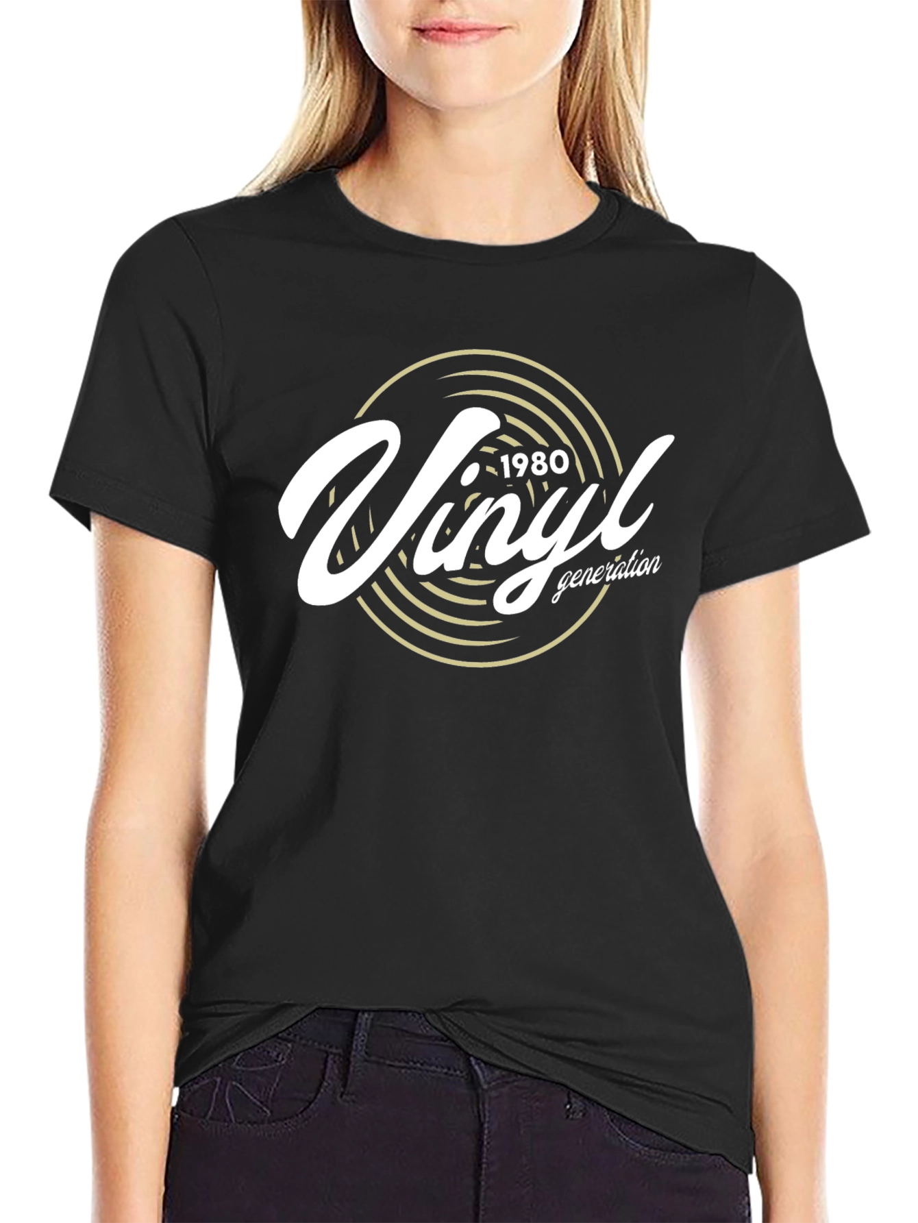 Vinyl Generation 1980 T-Shirt - Retro Music Tee