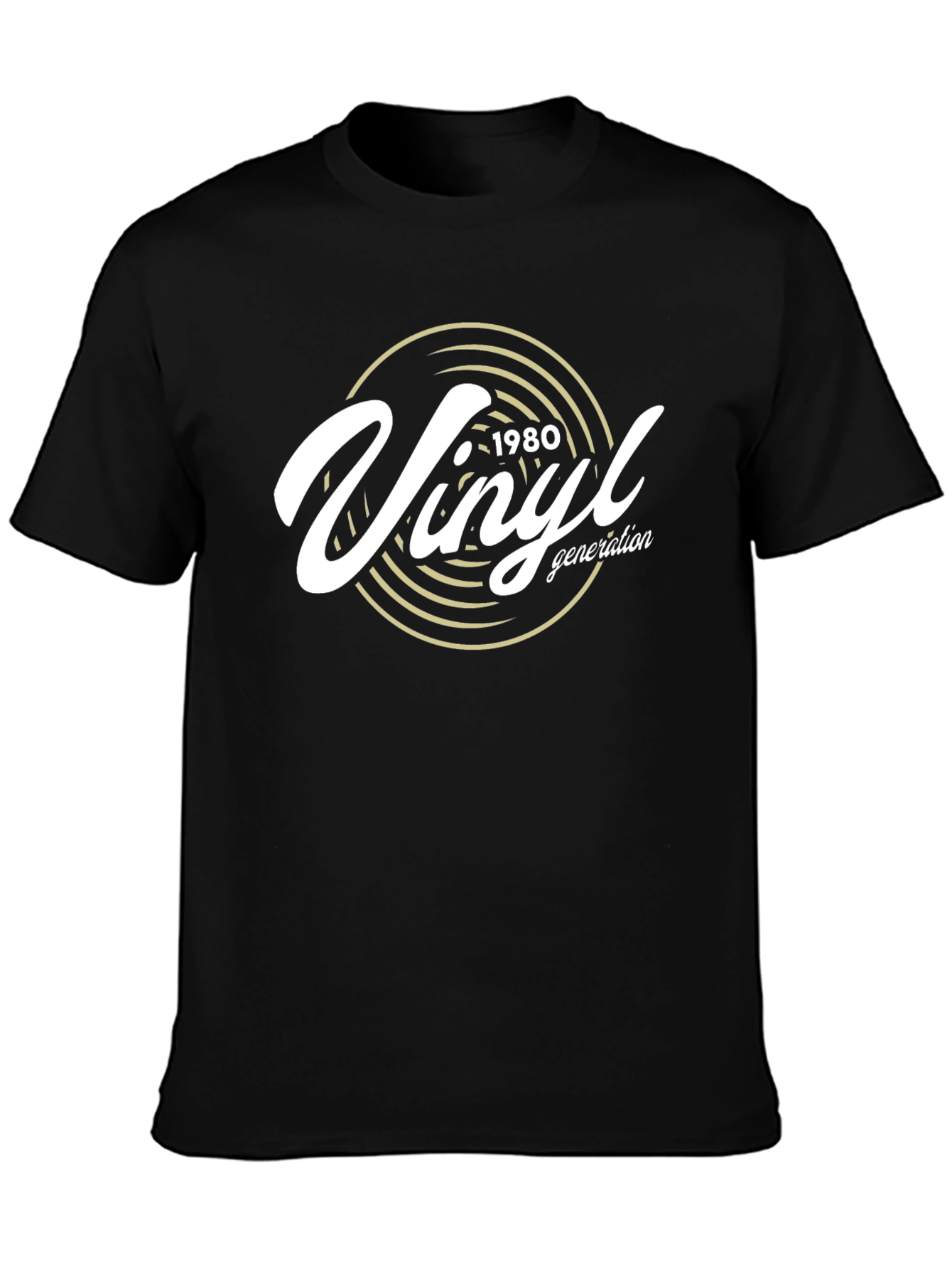 Vinyl Generation 1980 T-Shirt - Retro Music Tee