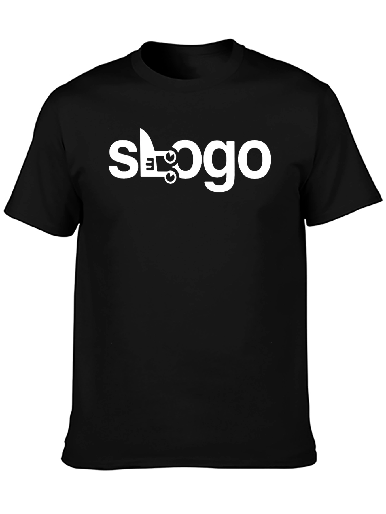 Slogo Black Graphic Tee