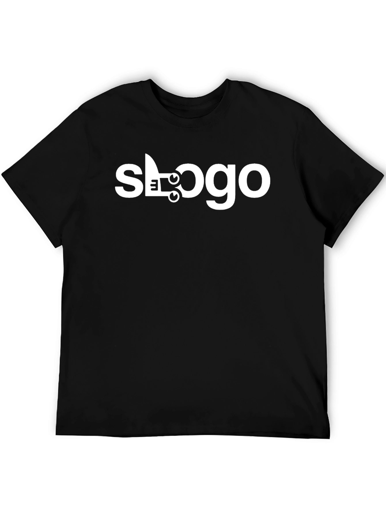 Slogo Black Graphic Tee