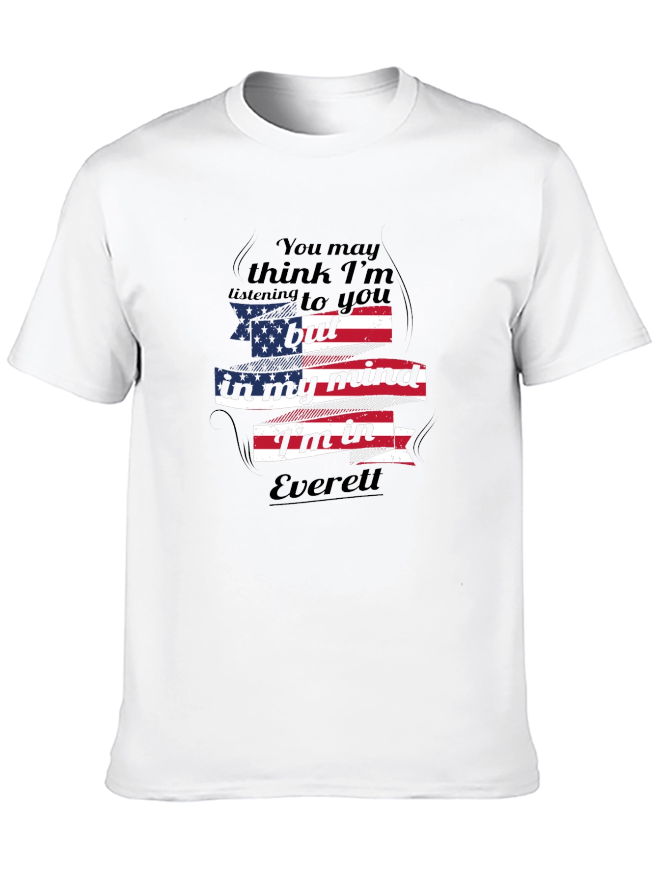 Everett Mind T-Shirt: USA Flag Design