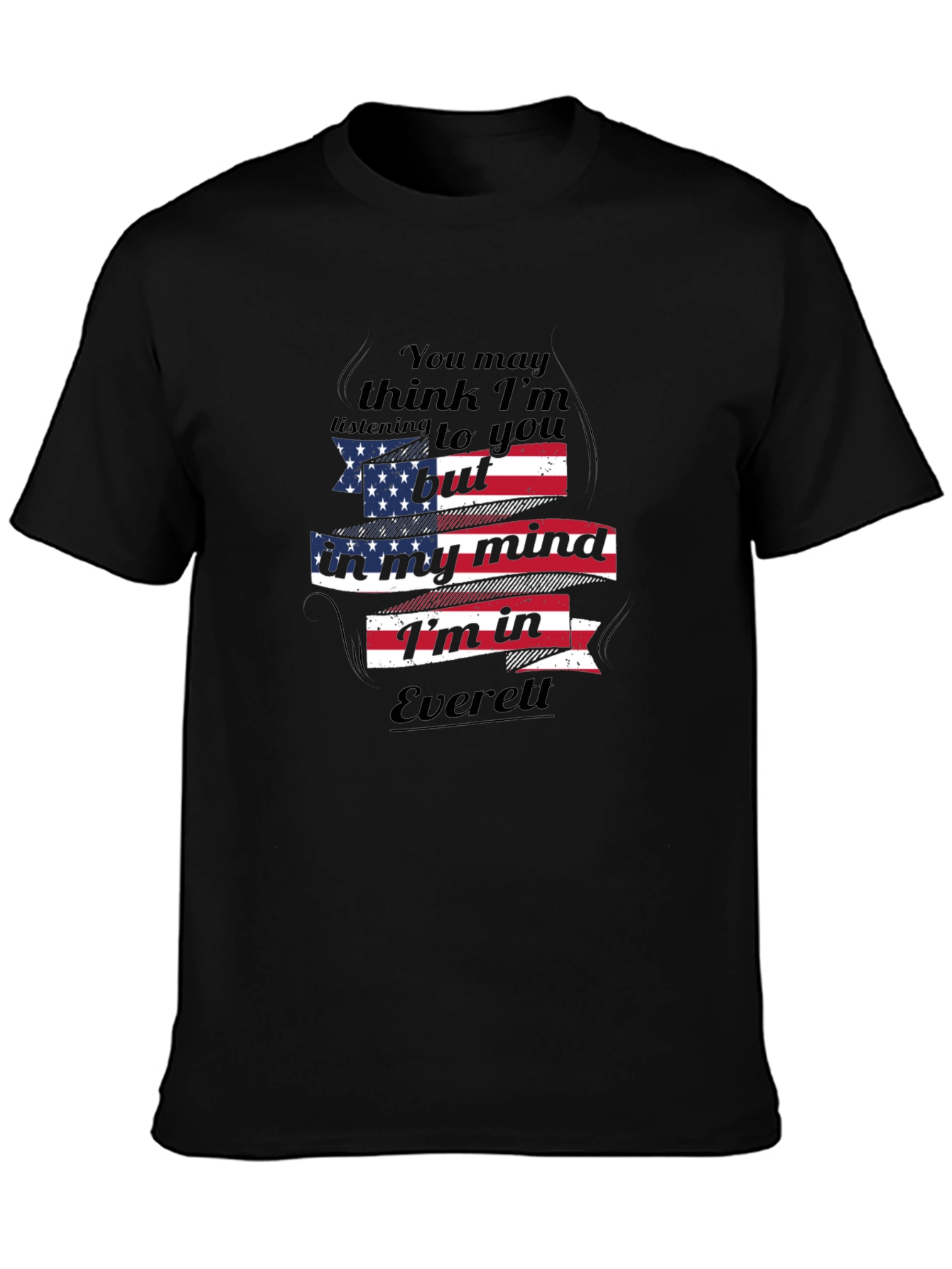 Everett Mind T-Shirt: USA Flag Design