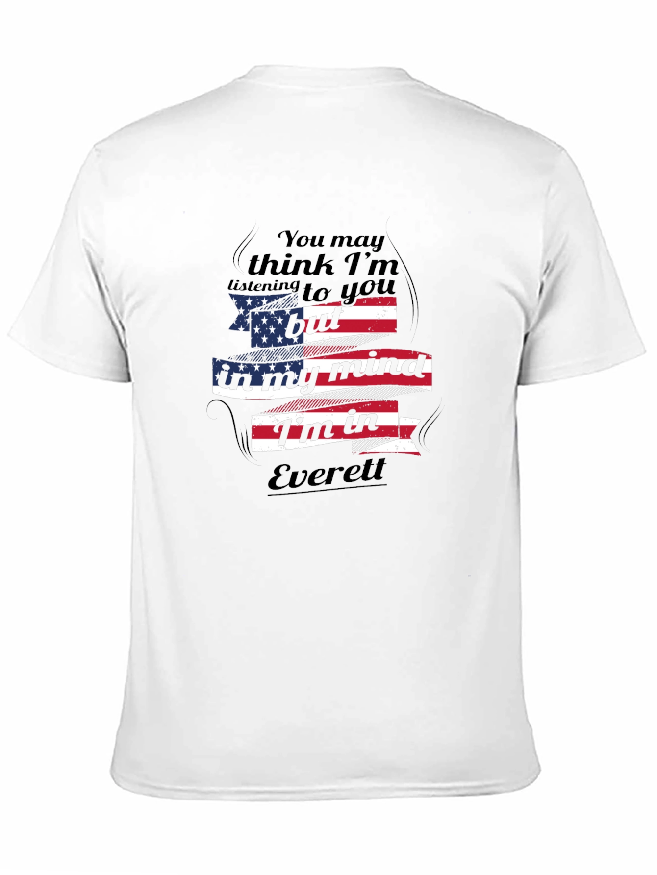 Everett Mind T-Shirt: USA Flag Design