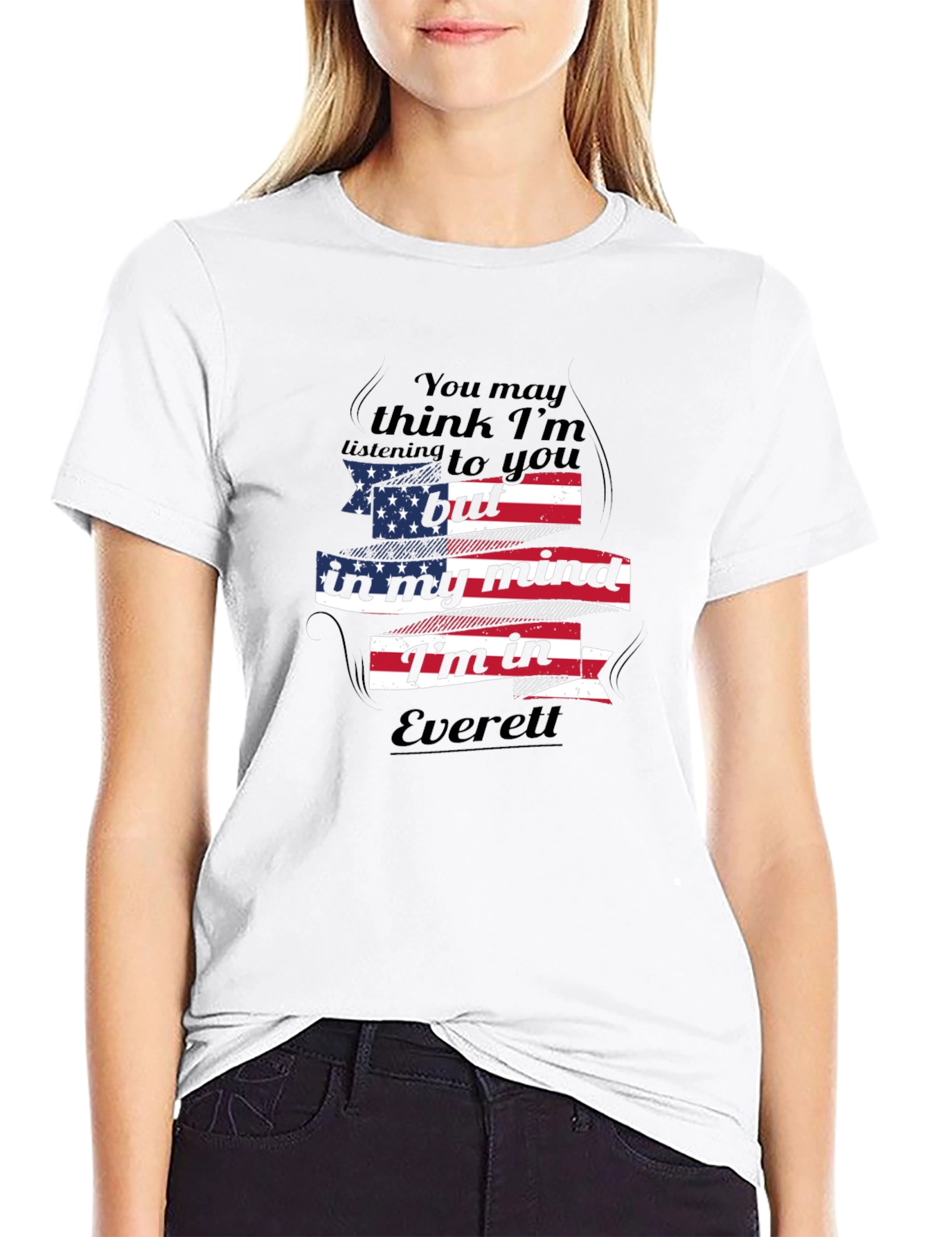 Everett Mind T-Shirt: USA Flag Design
