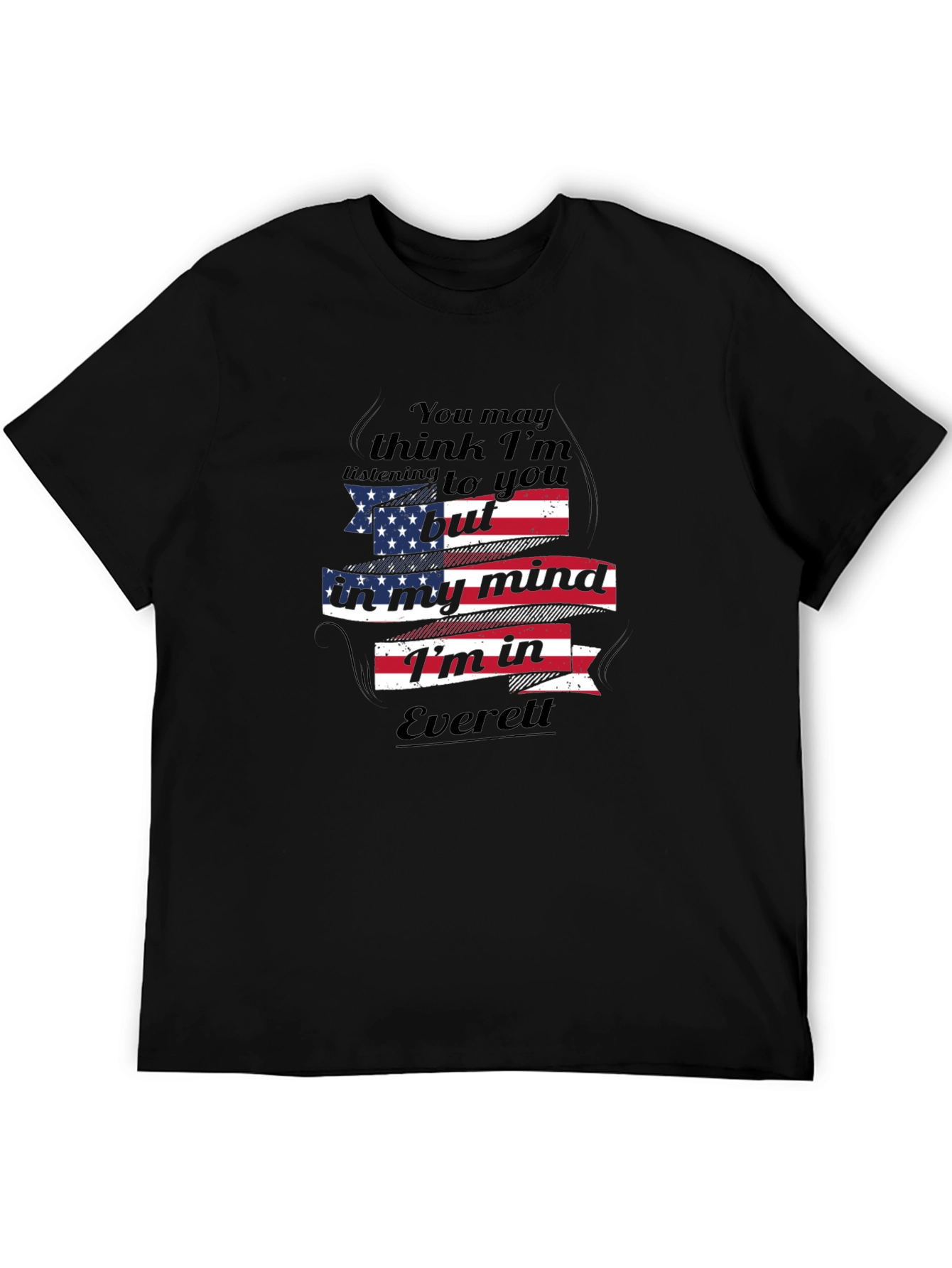 Everett Mind T-Shirt: USA Flag Design