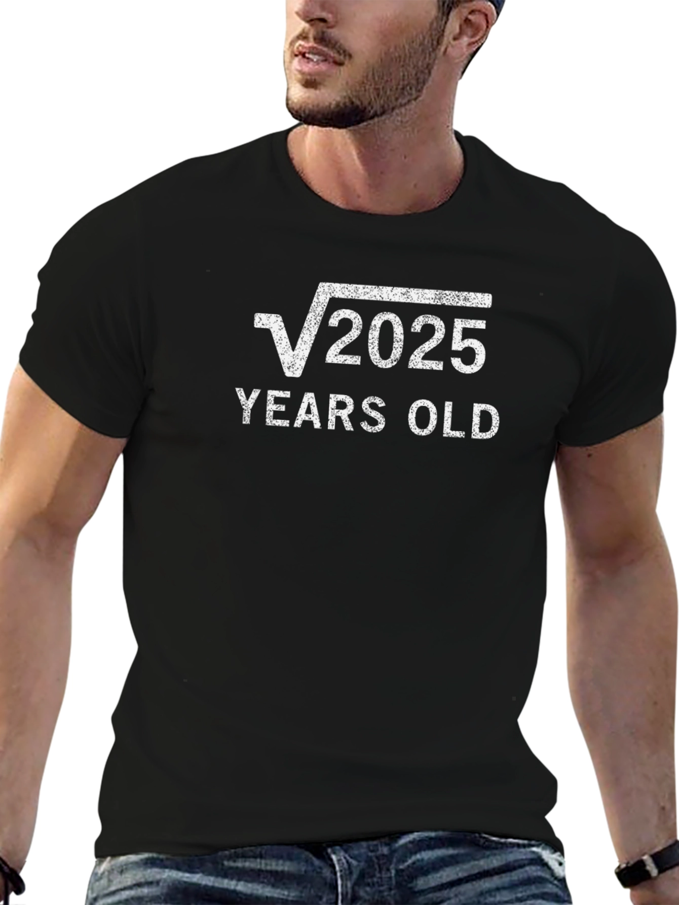 Square Root 2025 Years Old T-Shirt 45th Birthday Gift