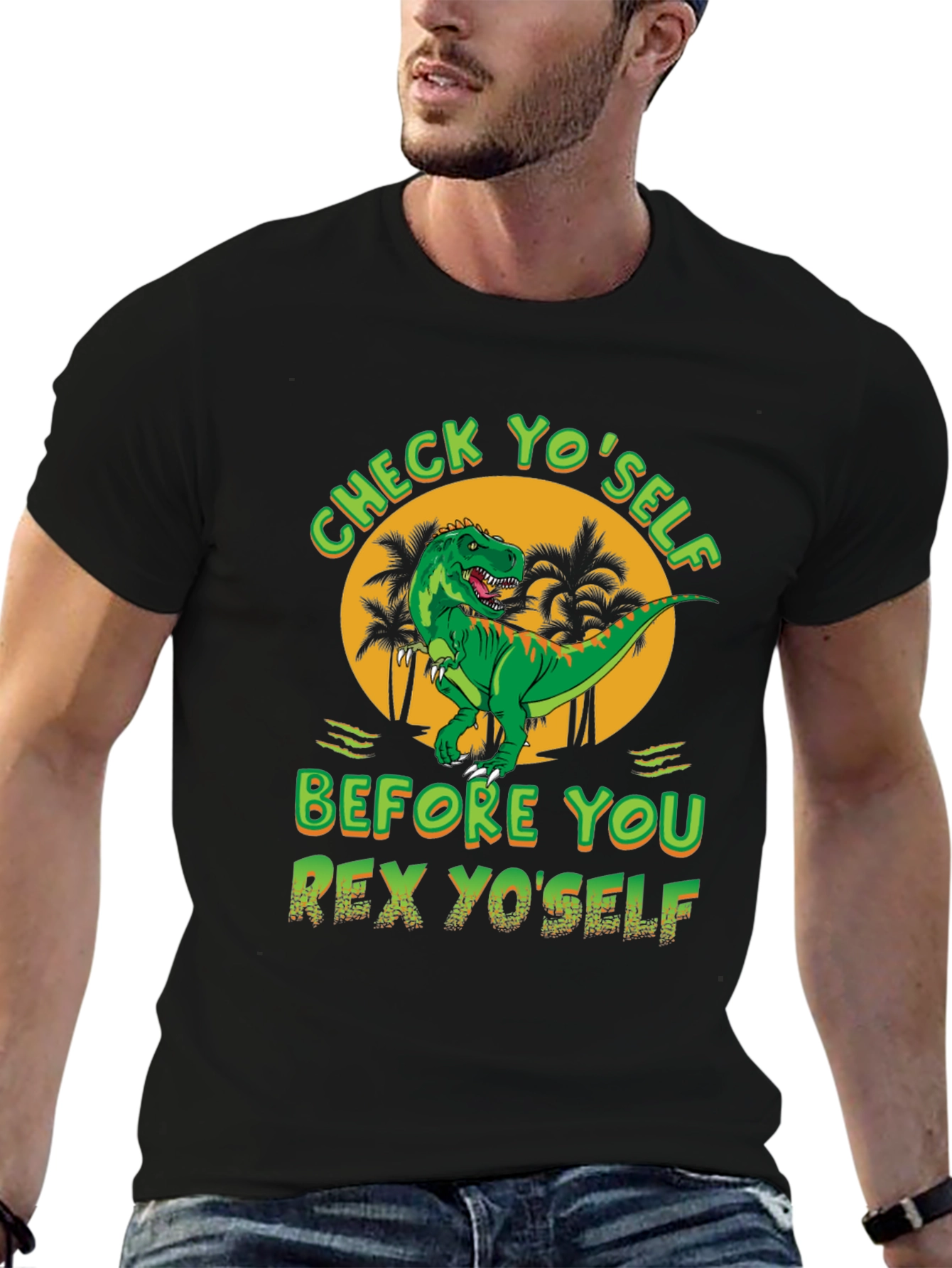 Check Yoself Rex Yoself Graphic Tee