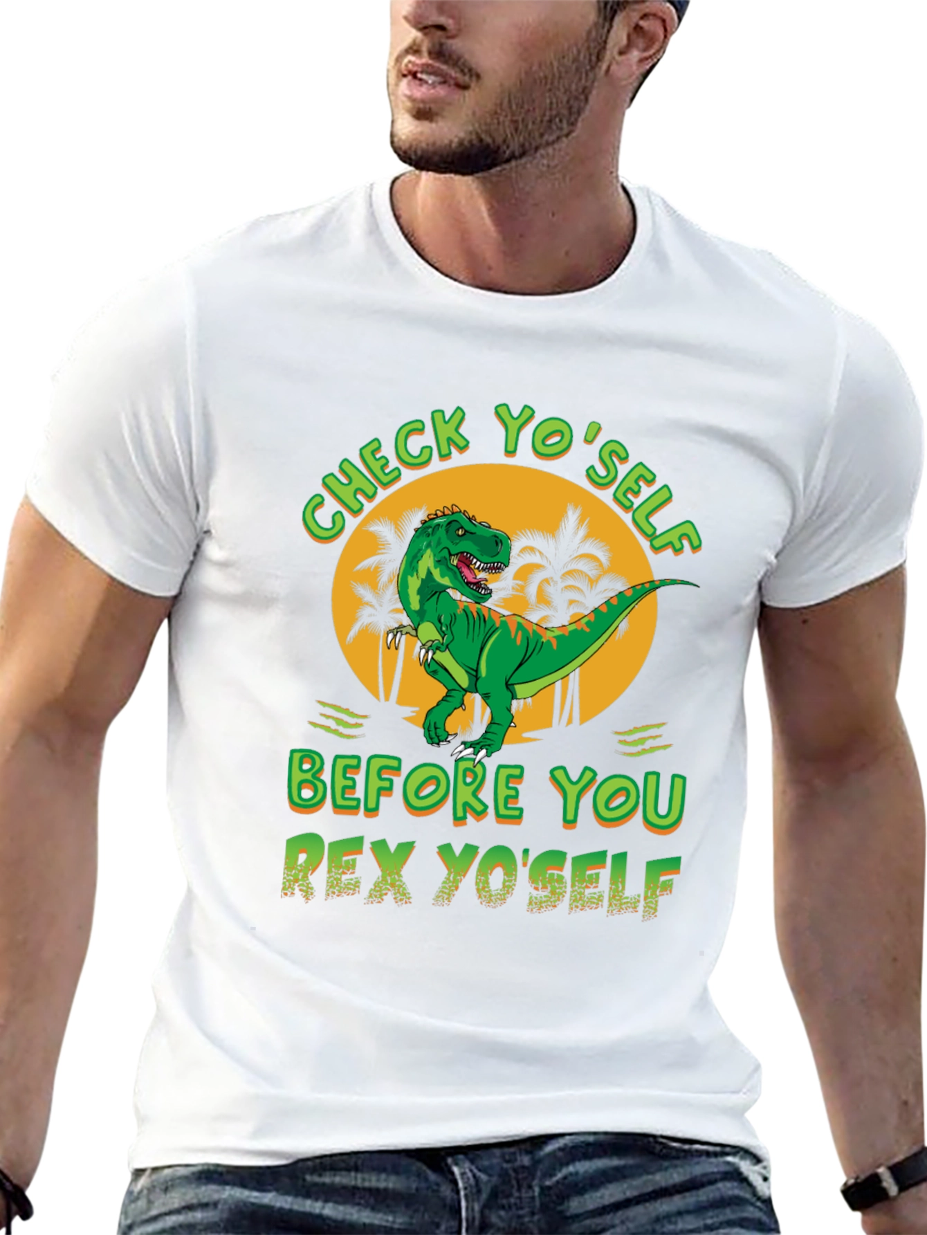 Check Yoself Rex Yoself Graphic Tee