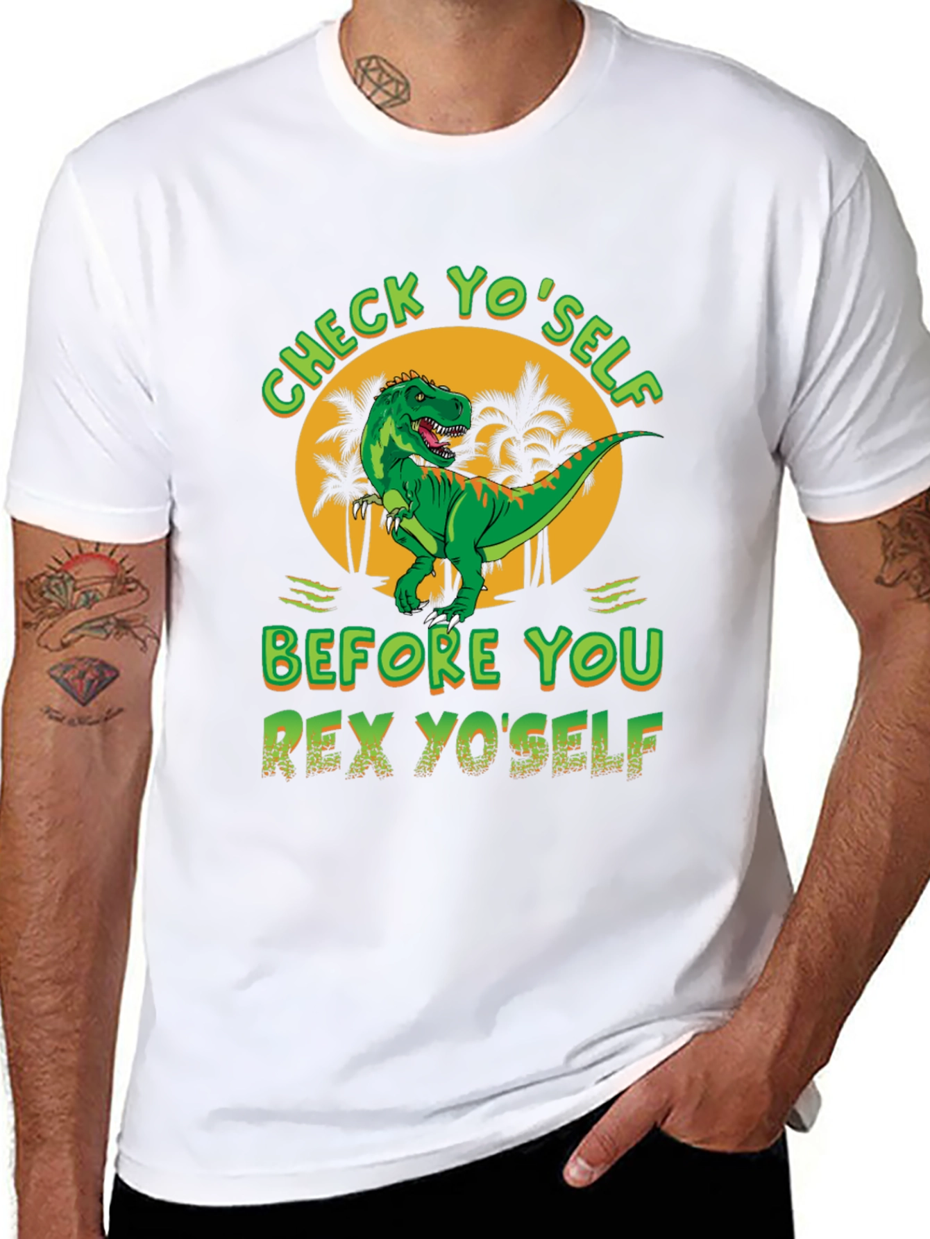 Check Yoself Rex Yoself Graphic Tee