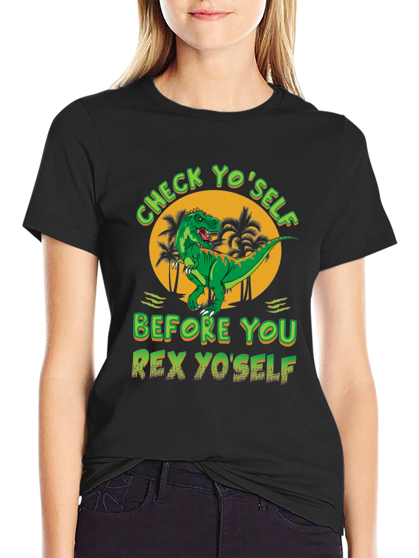 Check Yoself Rex Yoself Graphic Tee