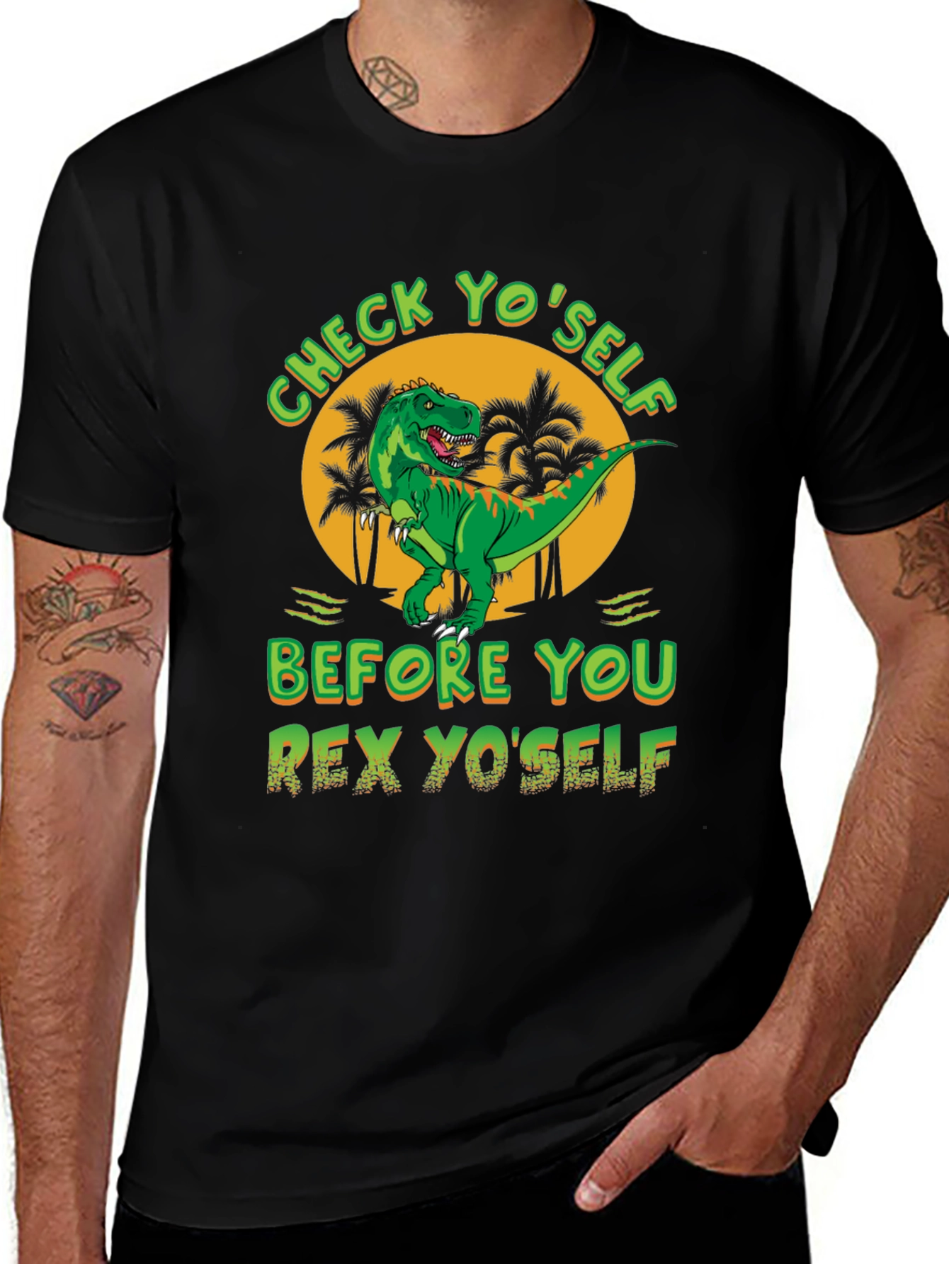 Check Yoself Rex Yoself Graphic Tee