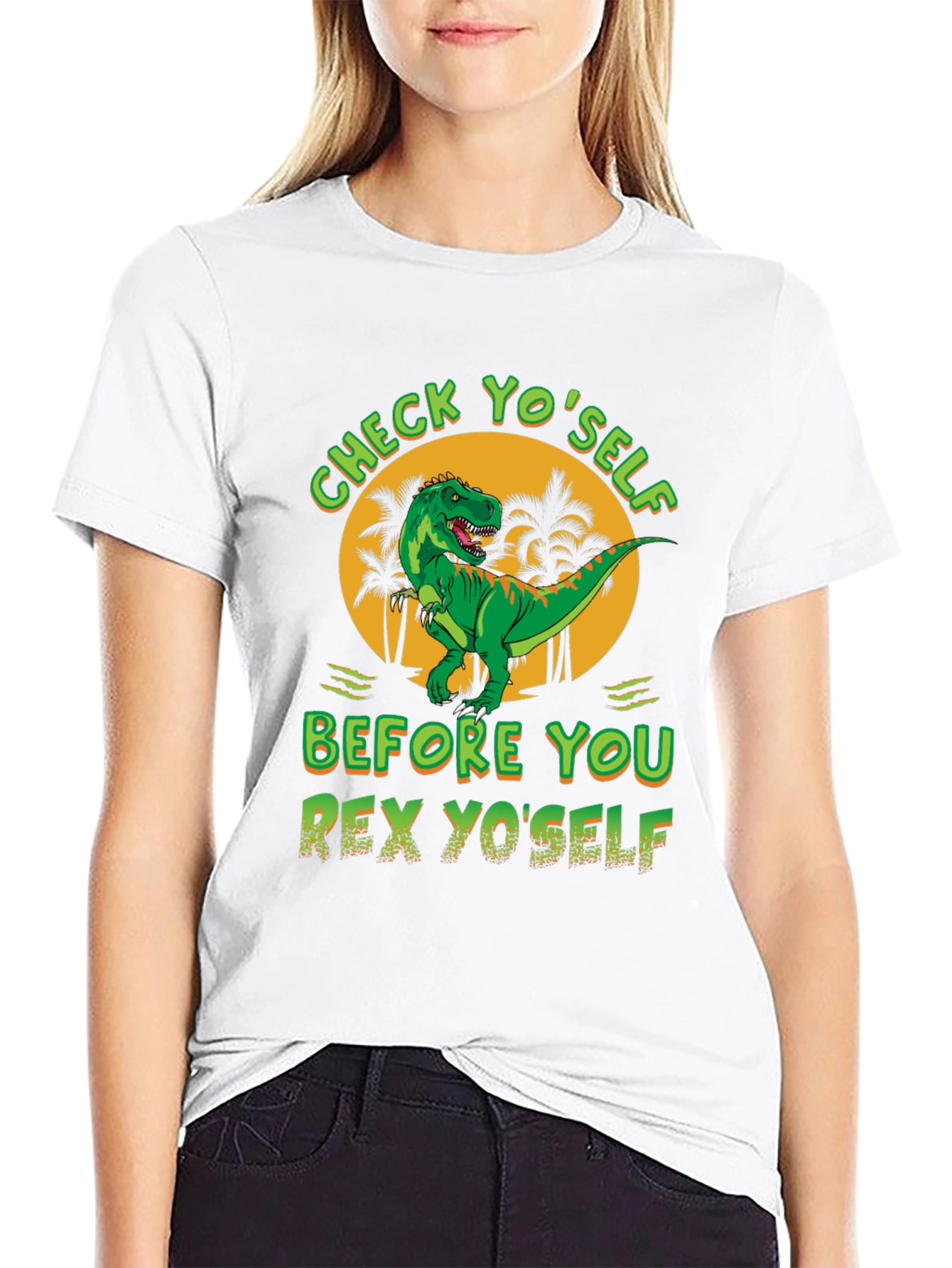 Check Yoself Rex Yoself Graphic Tee
