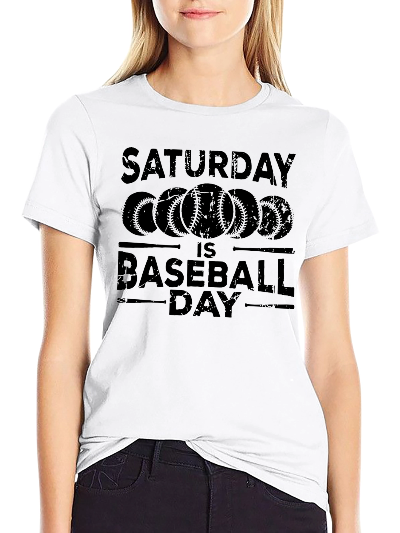 Saturday Baseball Day Graphic Tee