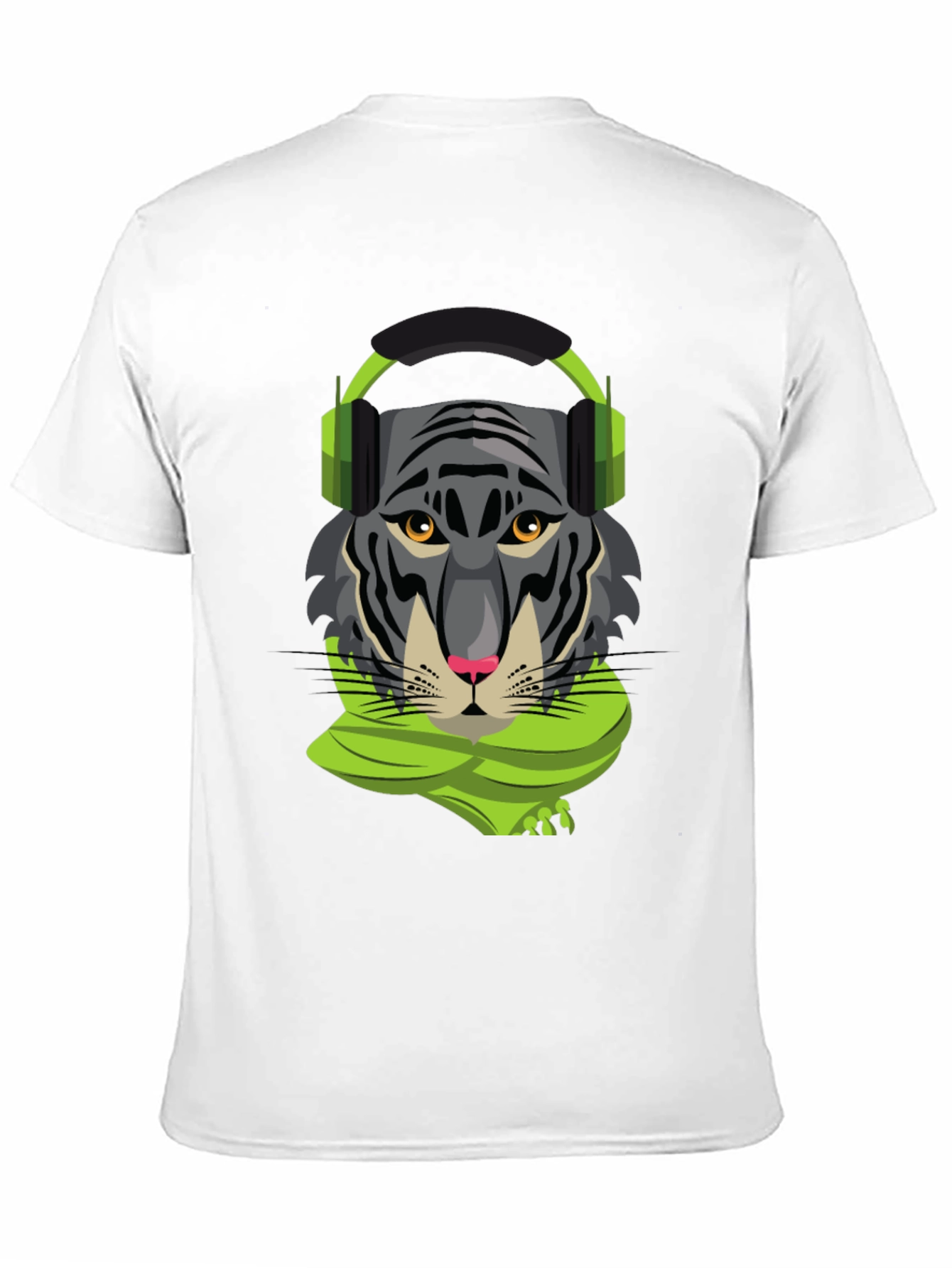 Tiger DJ Graphic Tee - Cool Animal Shirt
