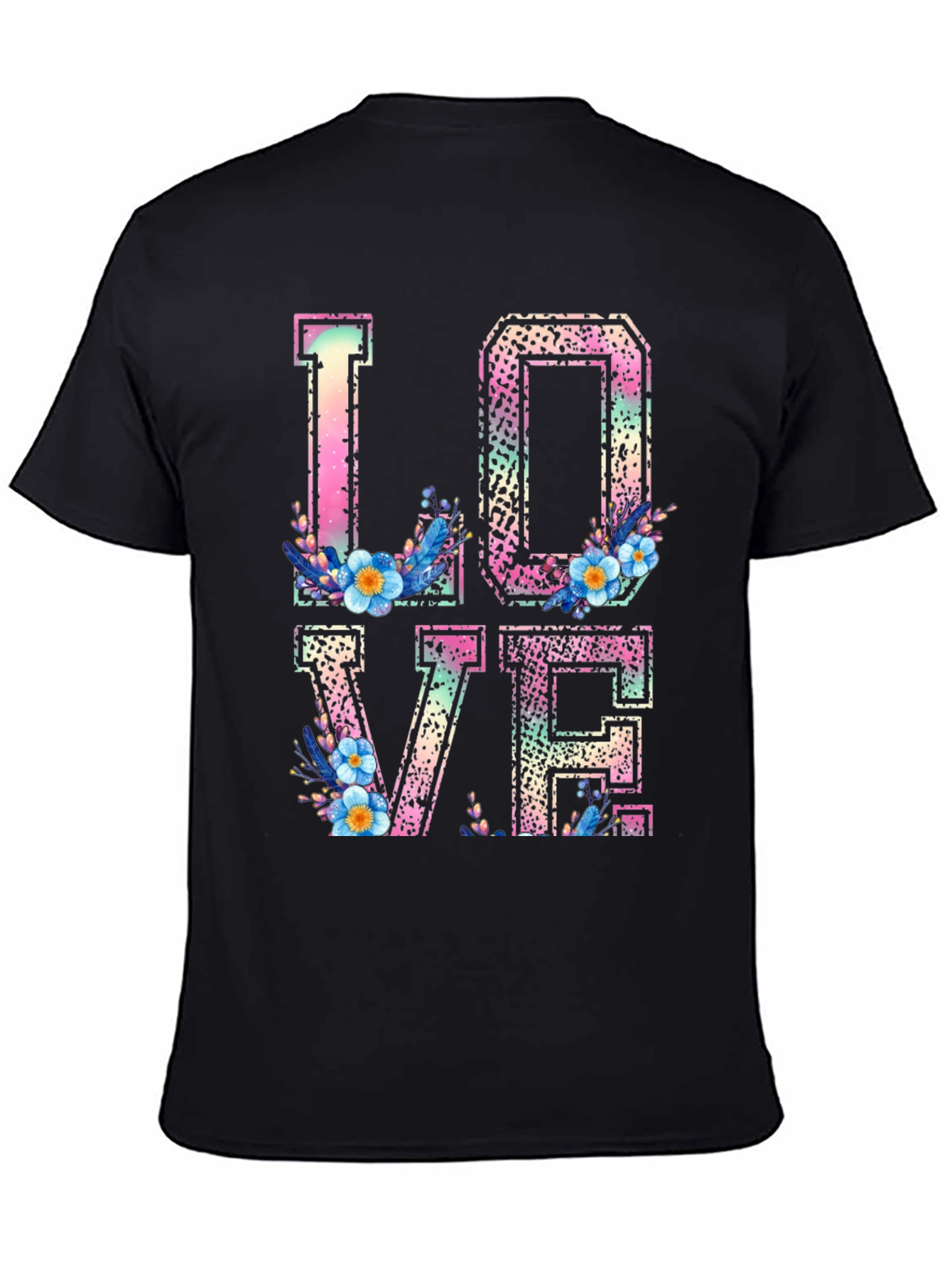 Floral LOVE Graphic T-Shirt - Trendy Casual Wear