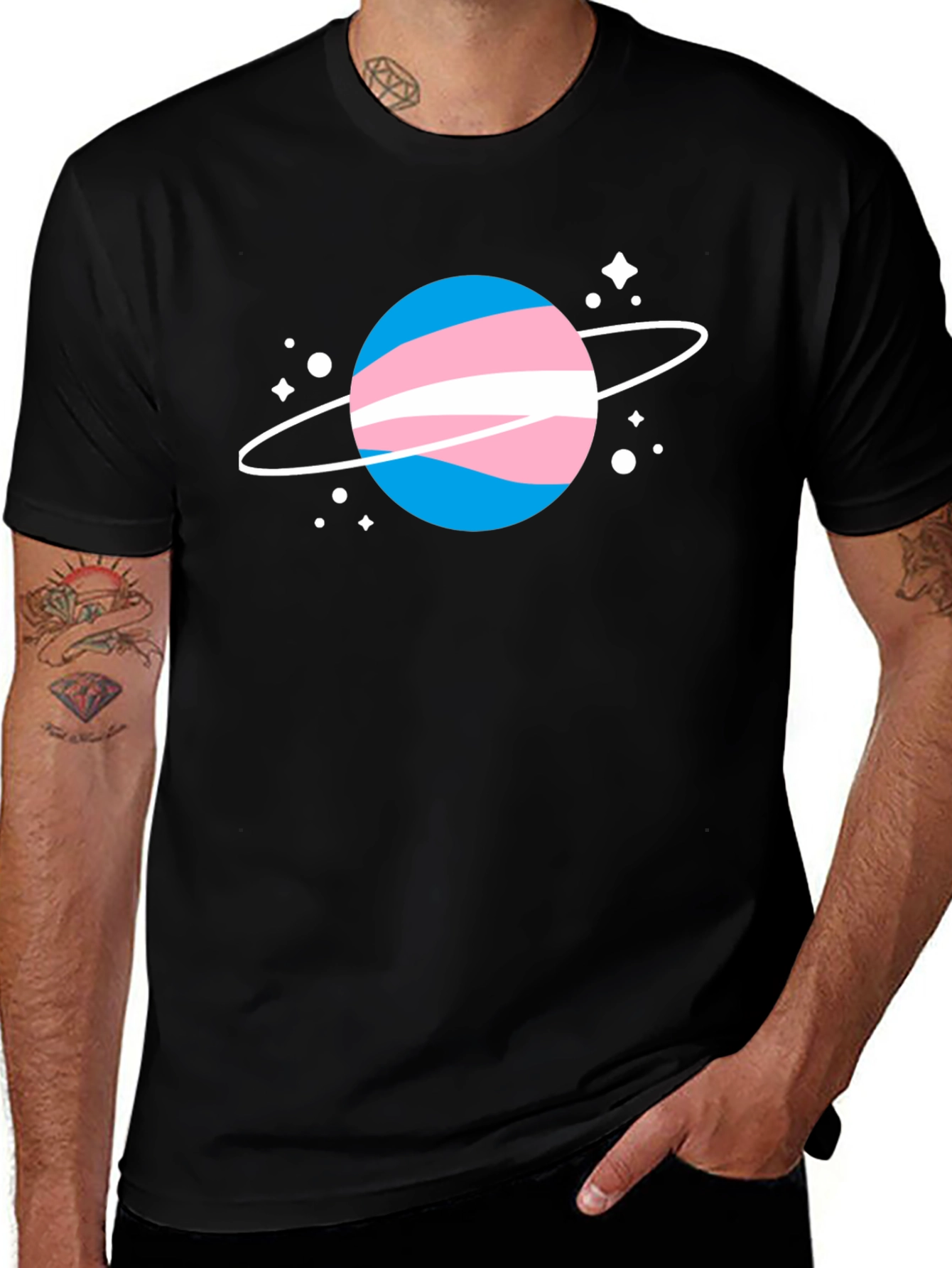 Transgender Pride Planet T-Shirt - Unisex