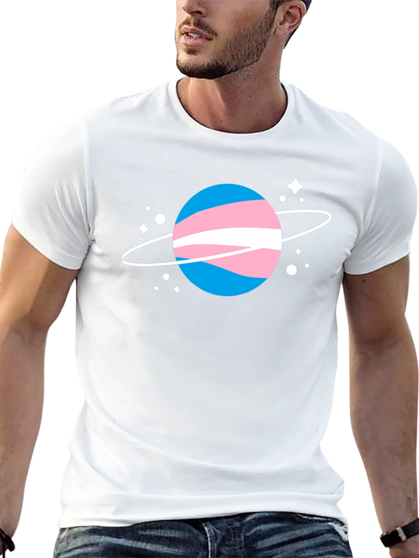 Transgender Pride Planet T-Shirt - Unisex