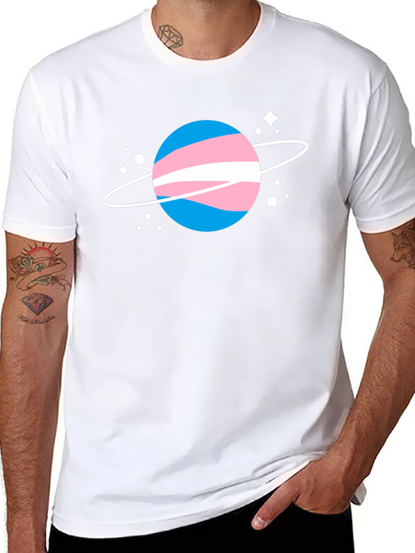 Transgender Pride Planet T-Shirt - Unisex