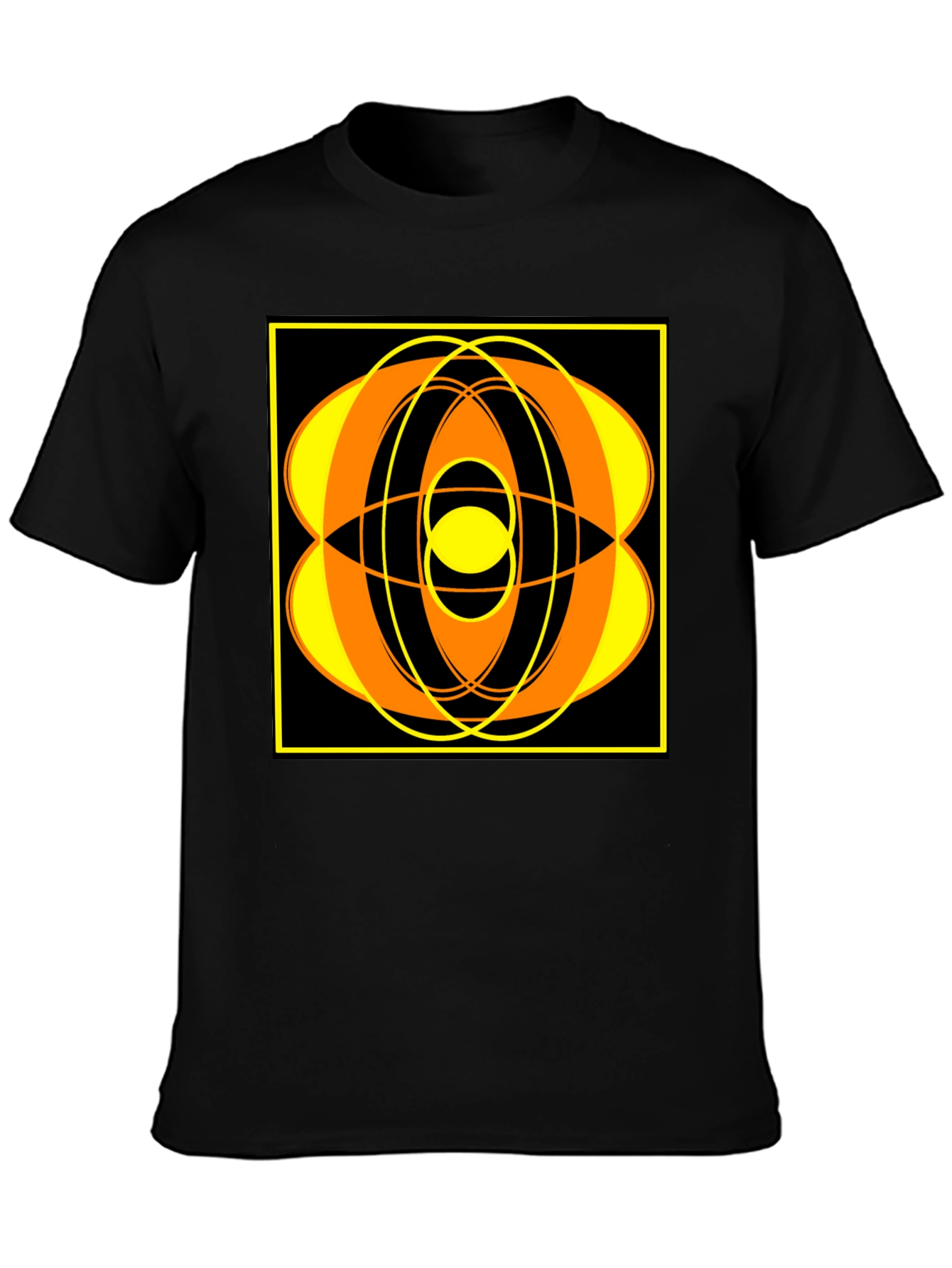 Abstract Graphic T-Shirt - Black Tee