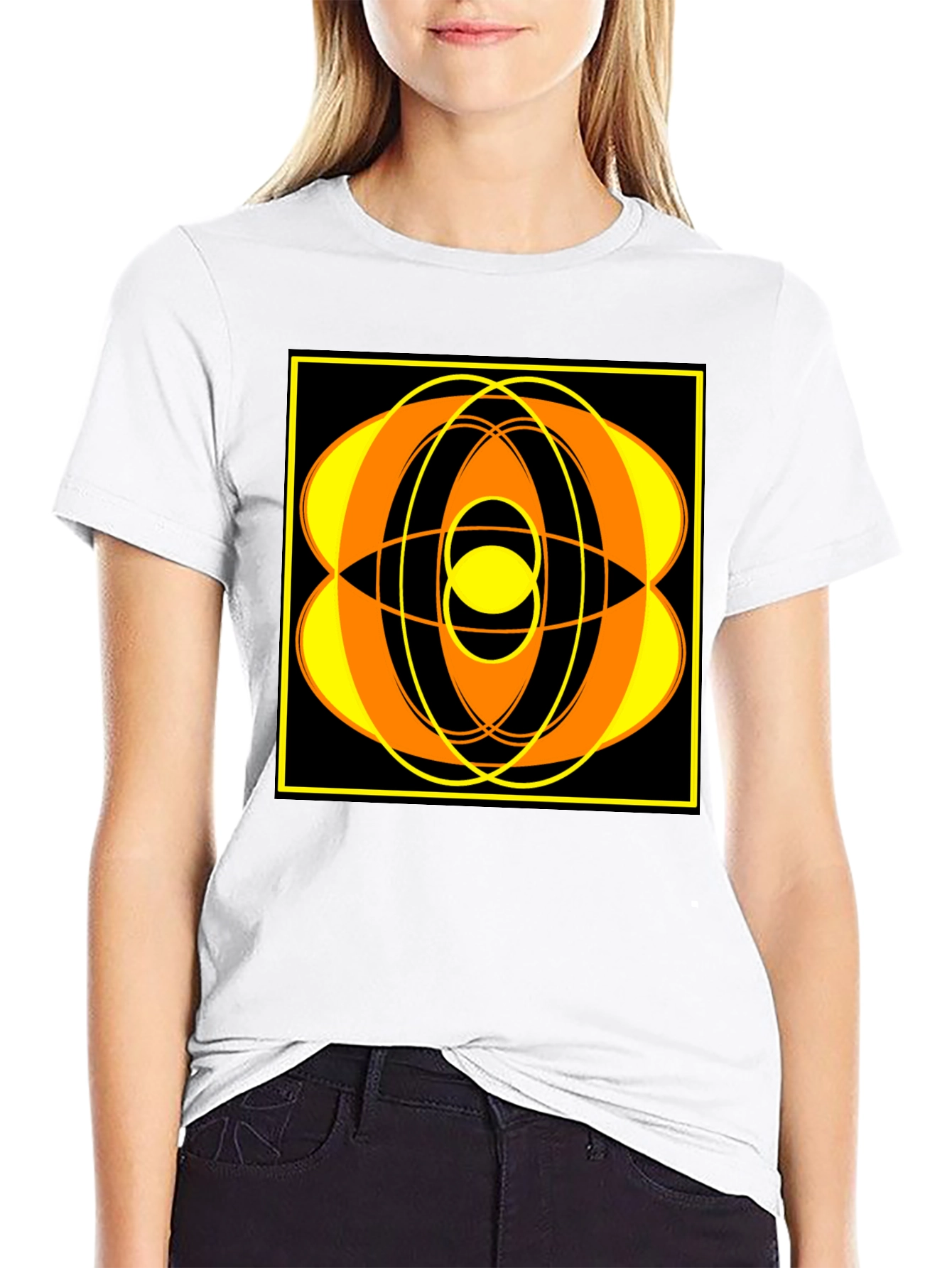 Abstract Graphic T-Shirt - Black Tee