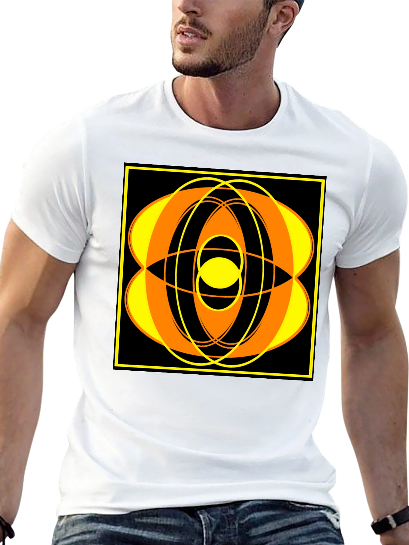 Abstract Graphic T-Shirt - Black Tee