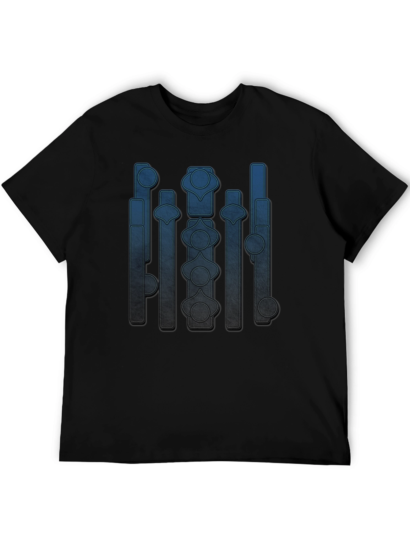 Abstract Geometric Graphic Print Crew Neck T-Shirt