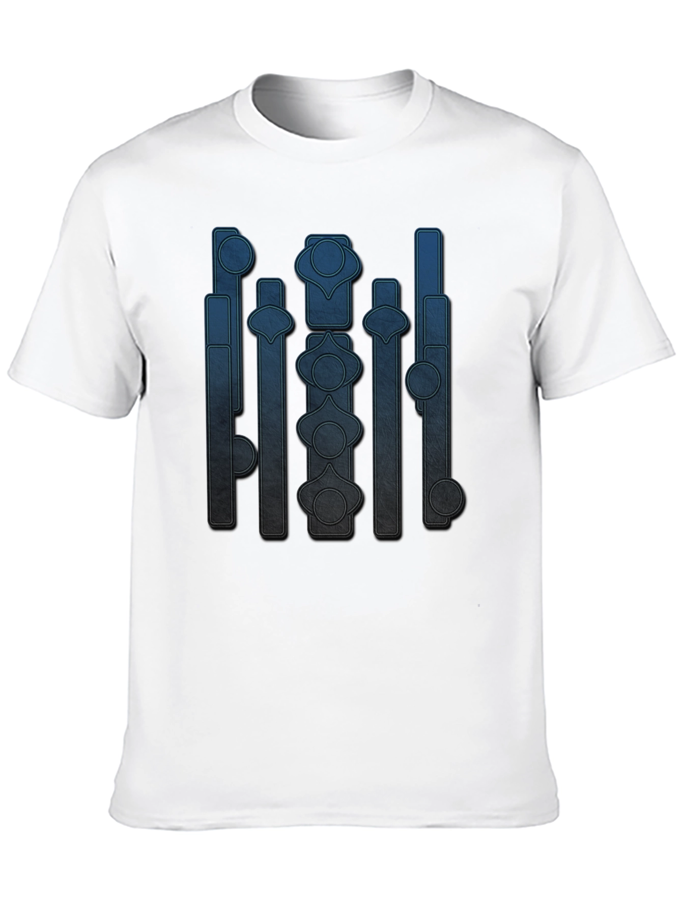 Abstract Geometric Graphic Print Crew Neck T-Shirt