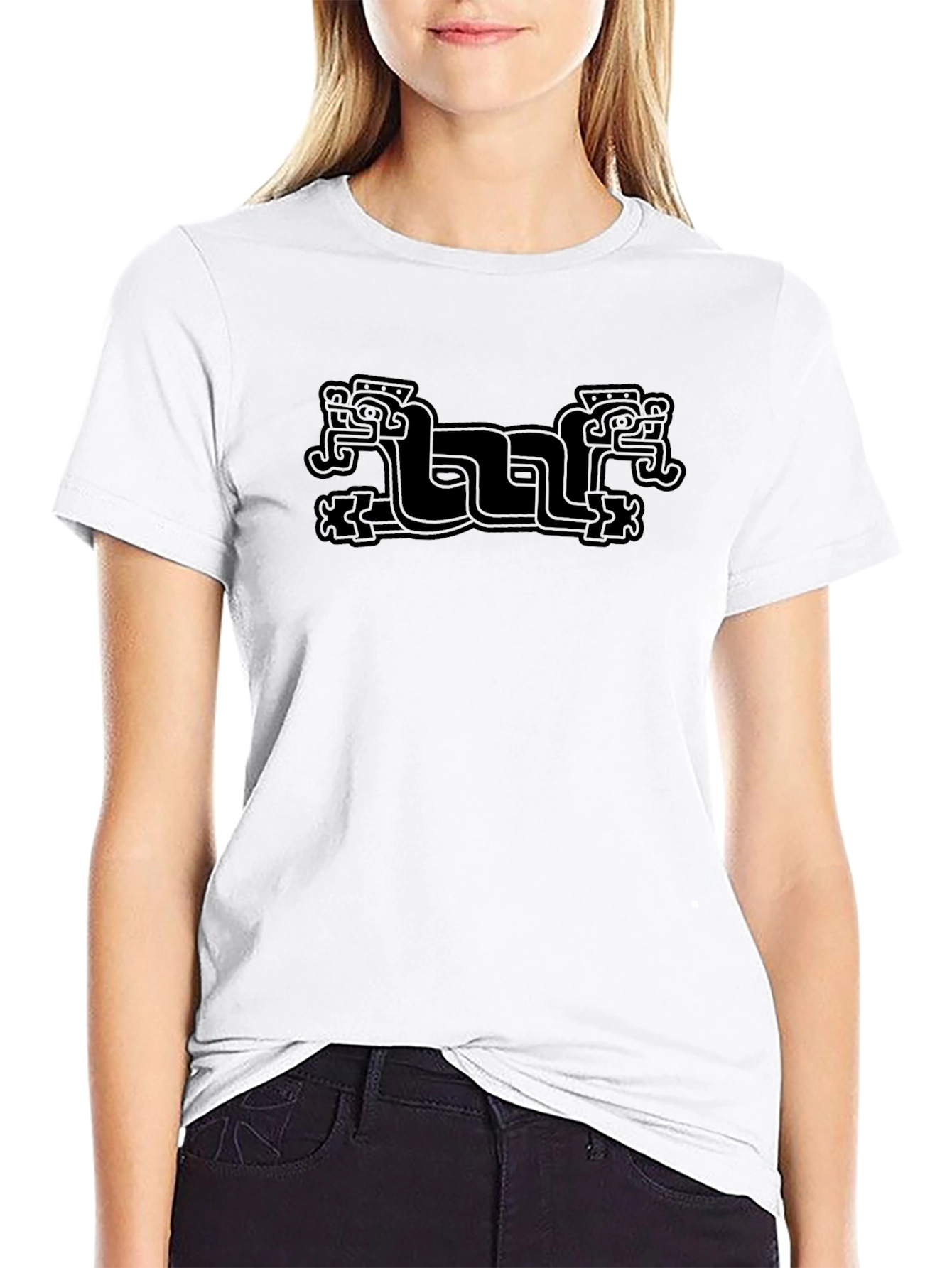 Cool Aztec Dragon T-Shirt | Black