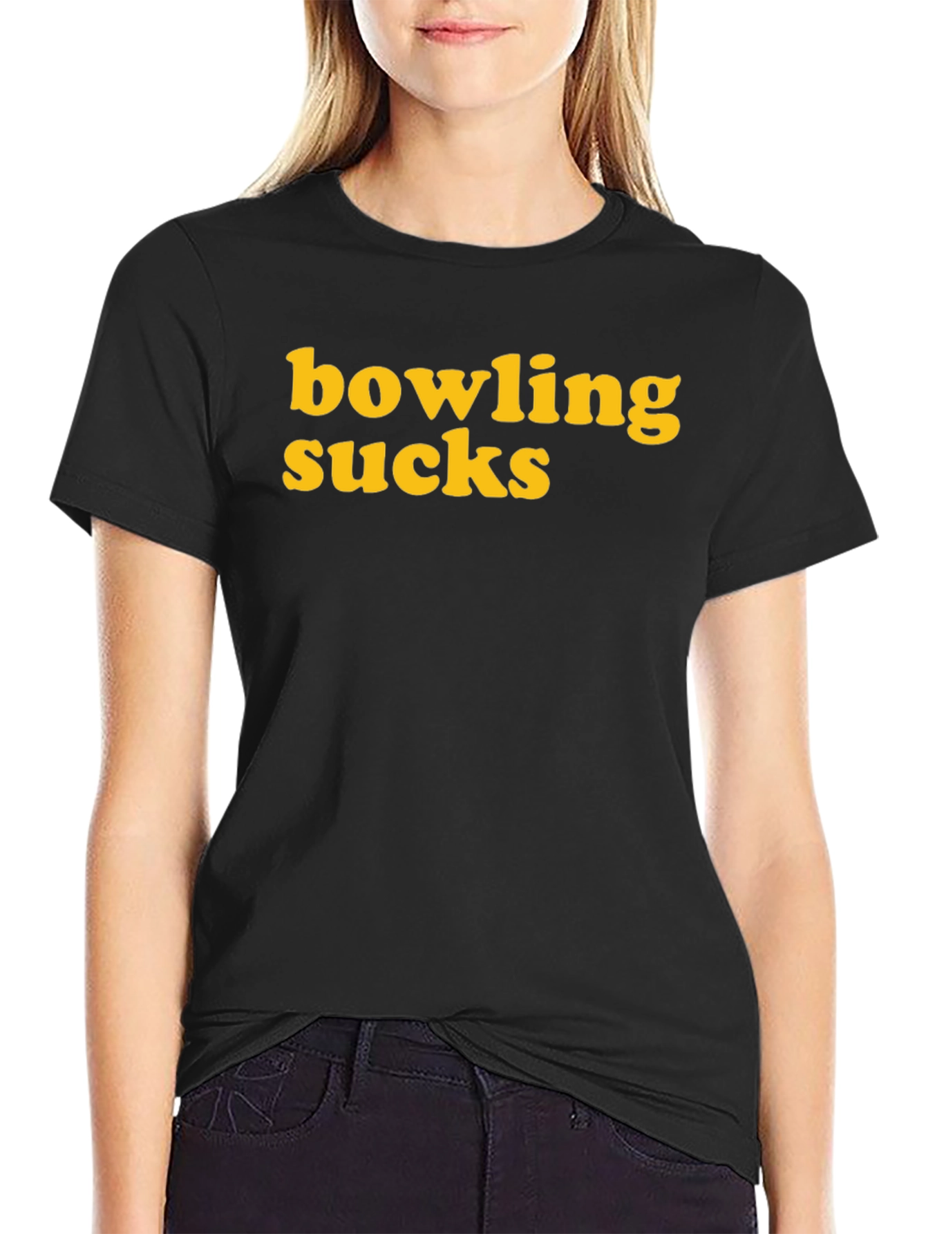 Bowling Sucks Graphic Tee - Unisex Black T-Shirt