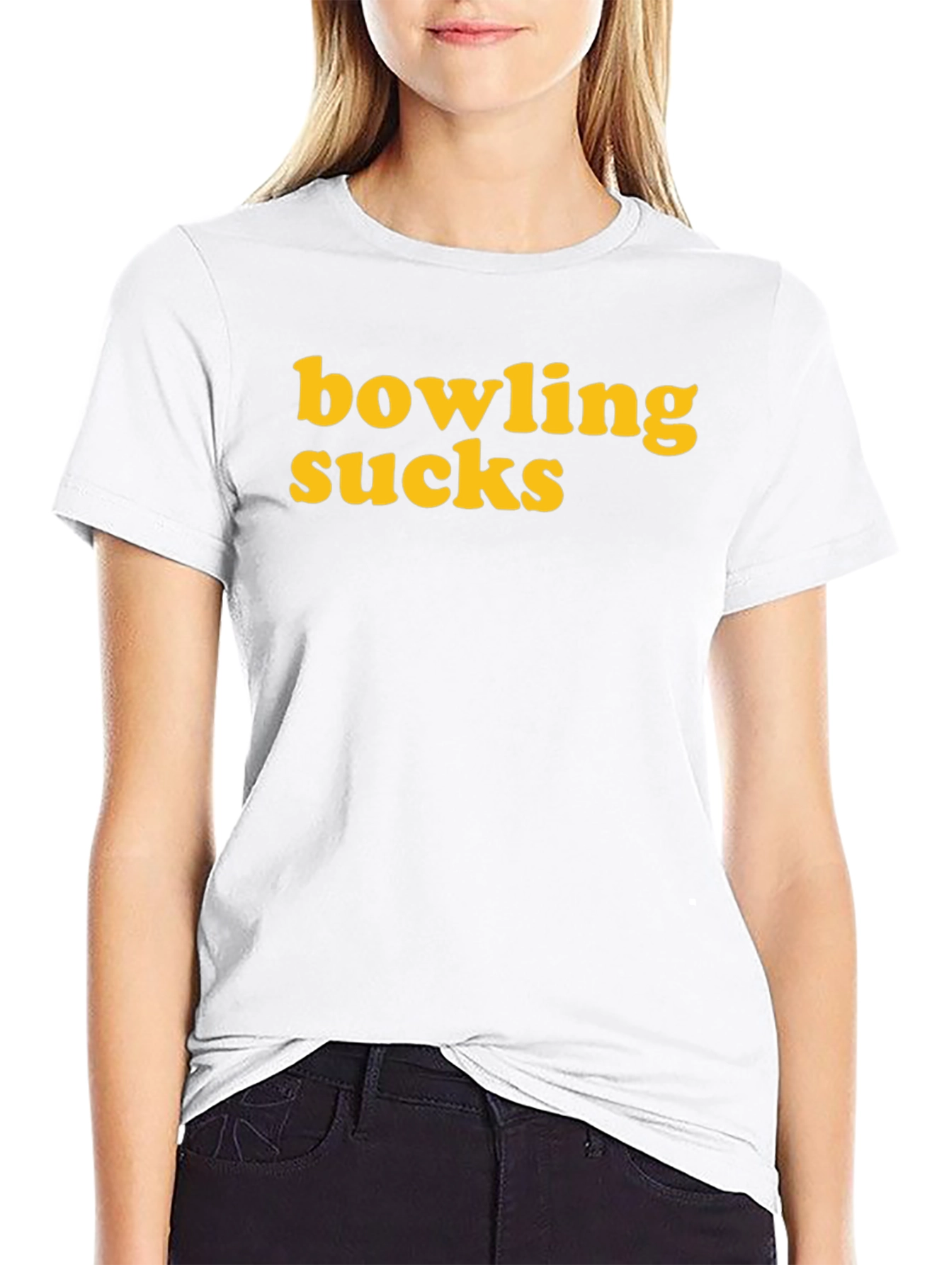 Bowling Sucks Graphic Tee - Unisex Black T-Shirt