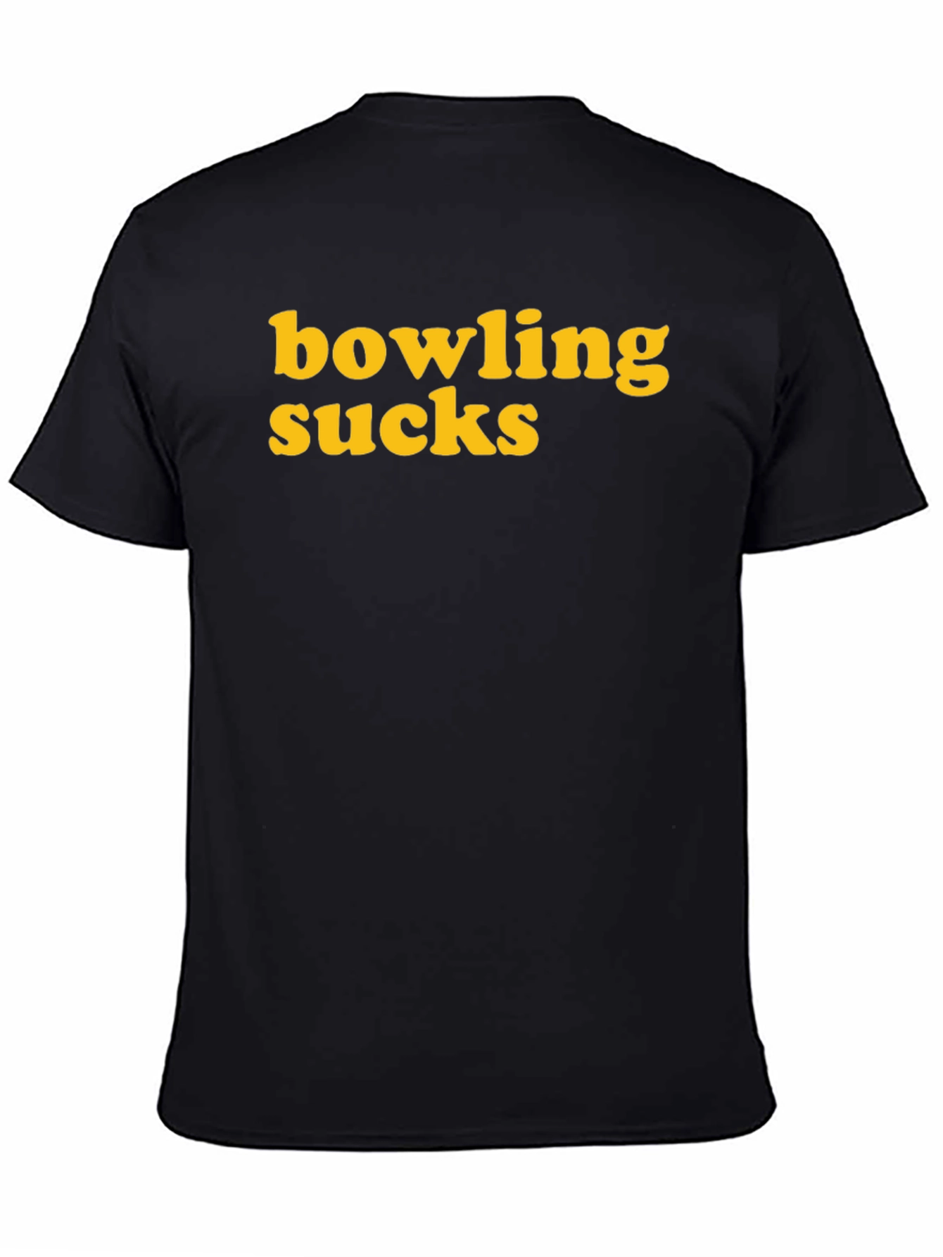 Bowling Sucks Graphic Tee - Unisex Black T-Shirt