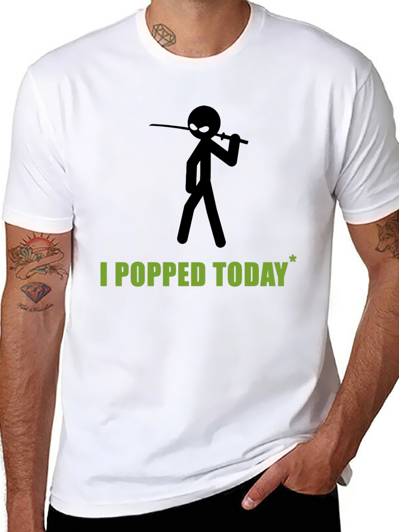 Funny Ninja Stick Figure T-Shirt