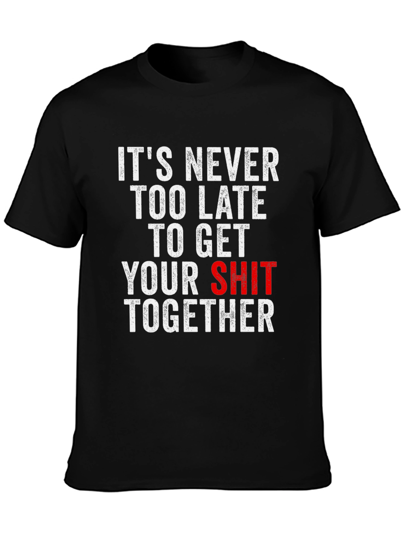 Funny T-Shirt: Its Never Too Late...