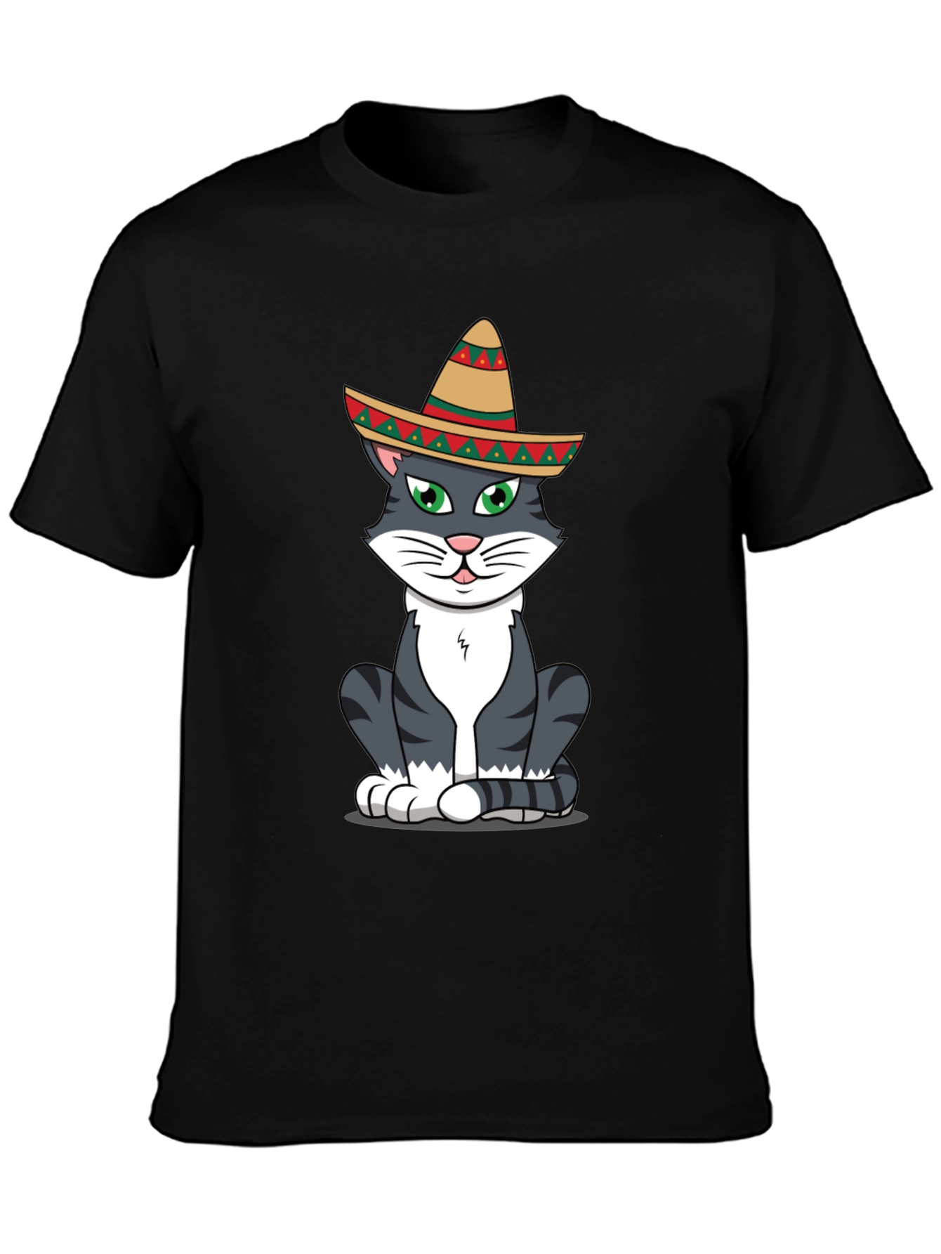 Cat in Sombrero Graphic Tee