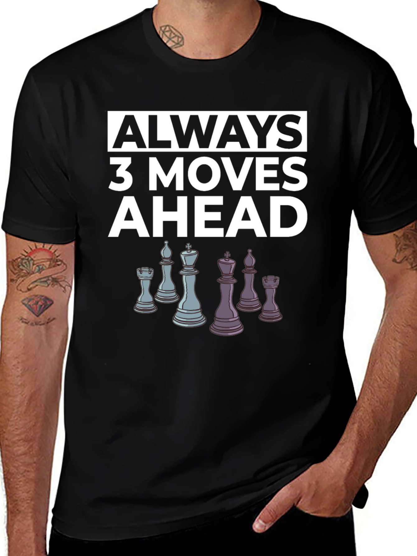 Chess Lover T-Shirt: Always 3 Moves Ahead Tee